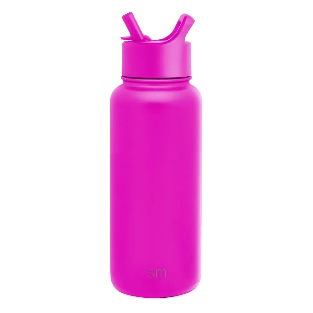 Simple Modern Summit 32oz Stainless Steel Water Bottle with Straw Lid - Raspberry Vibes - Kaedas