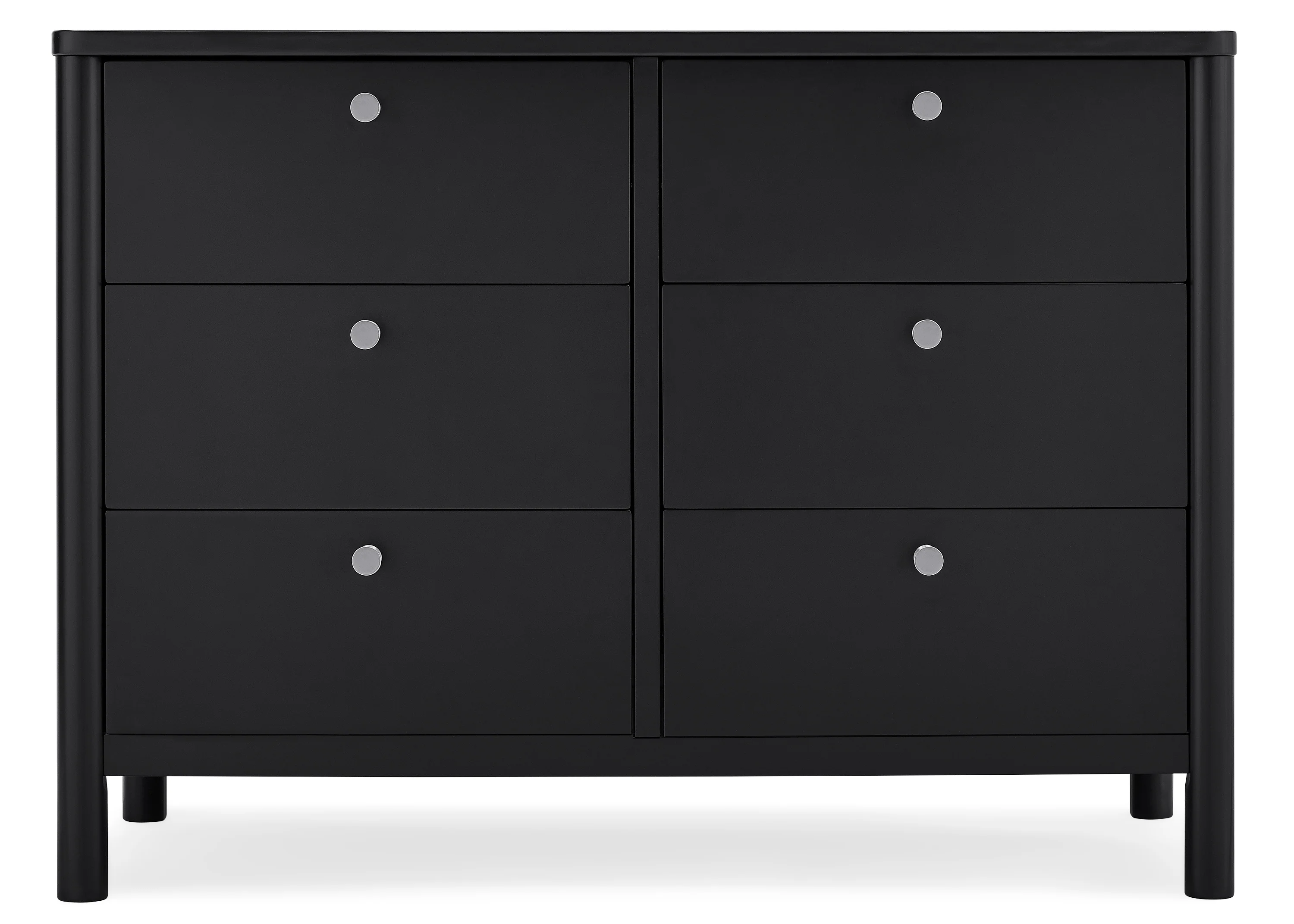 Brooks 6 Drawer Dresser With Interlocking Drawers - Midnight Grey - Kaedas