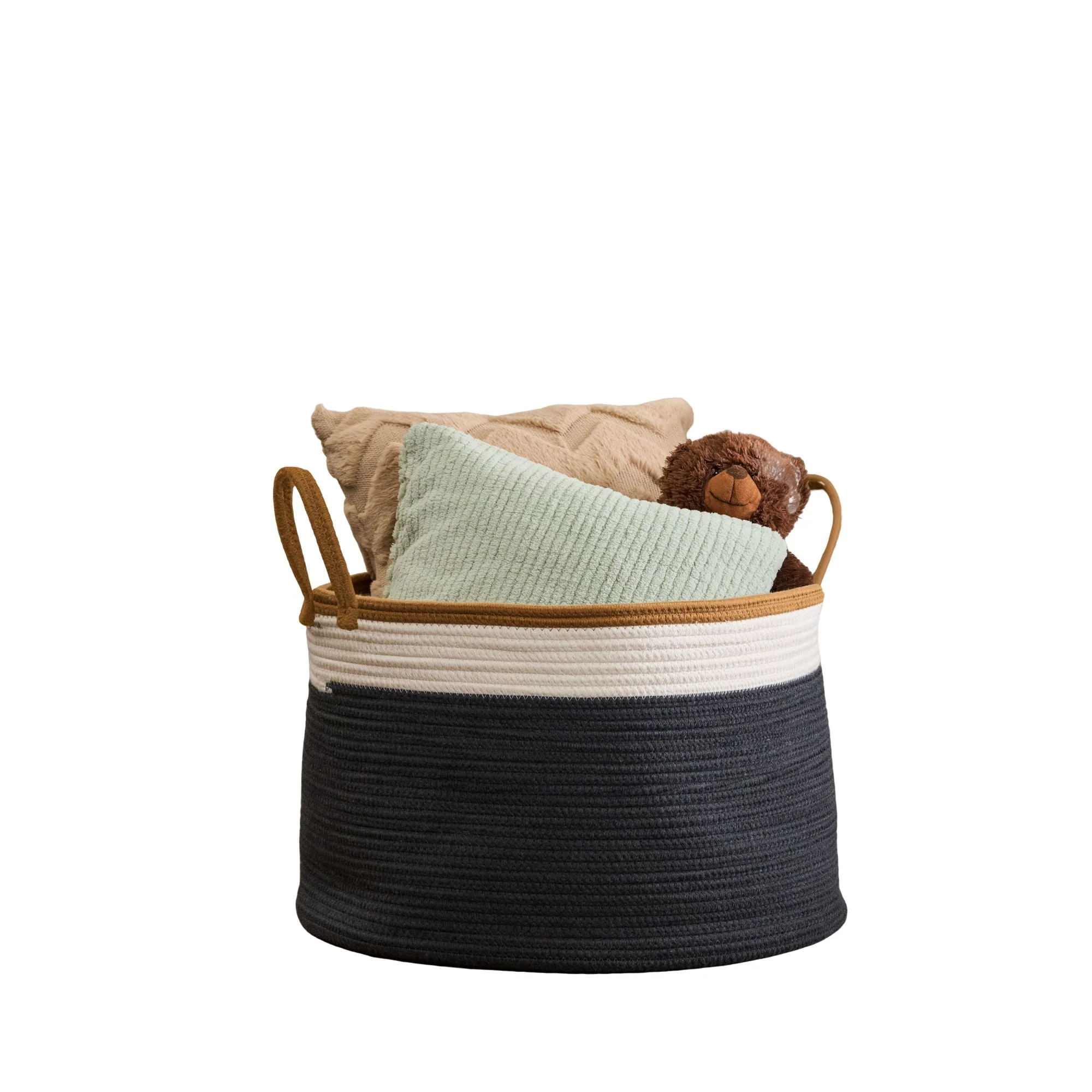 Francis - Cotton Round Laundry and Storage Basket - Kaedas