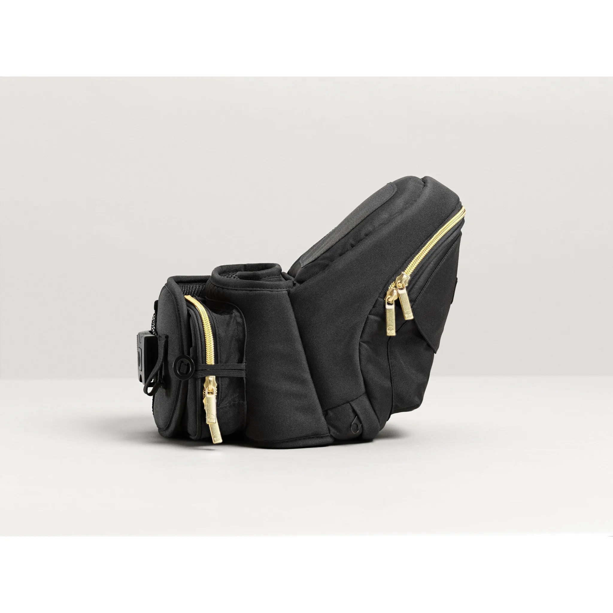 Hip Seat Baby Carrier - Black/Gold - Kaedas