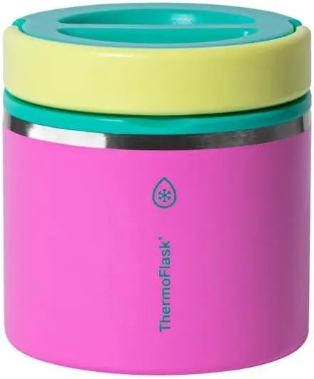20 Oz Insulated Food Jar, 2-Pack, Pink and Blue - Kaedas