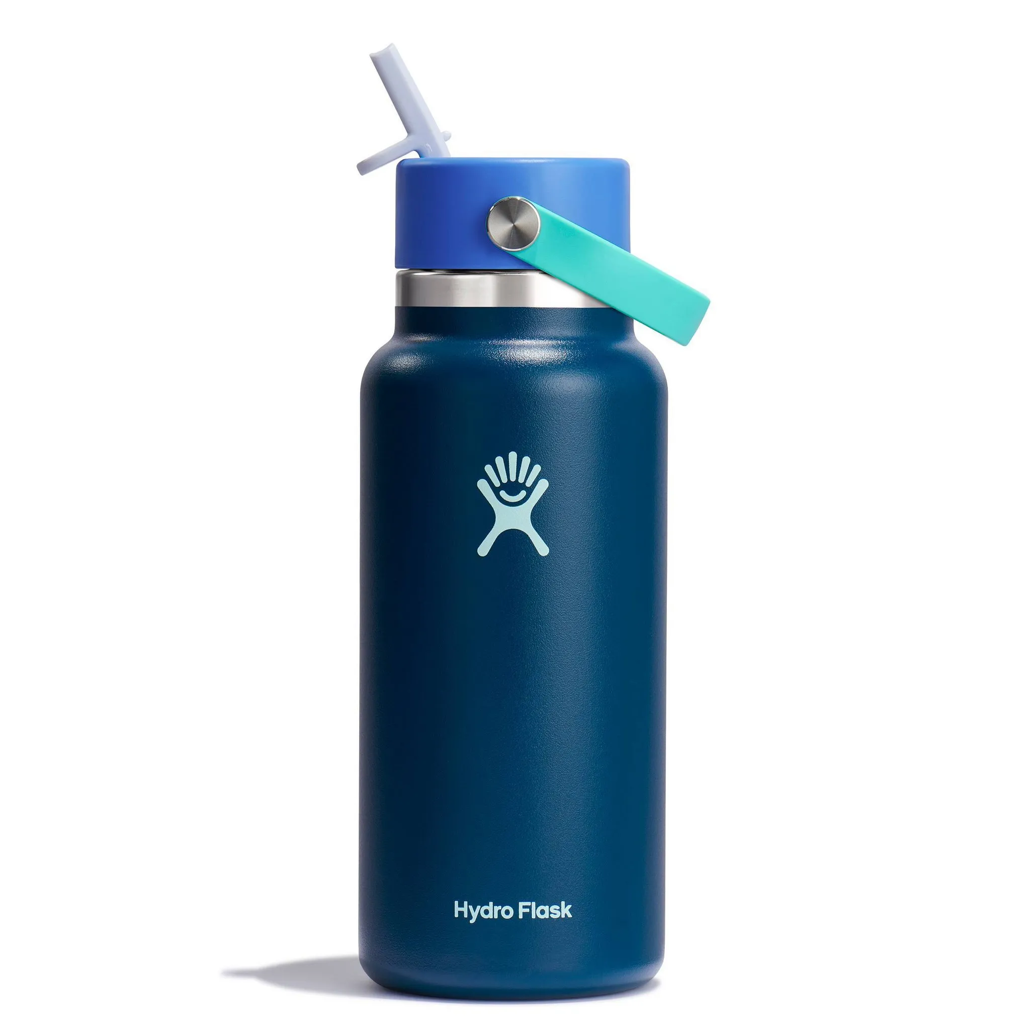 Hydro Flask 32oz Wide Mouth Flex Straw Water Bottle Winter Night (See Description) - Kaedas