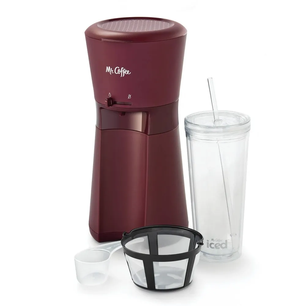 Iced Coffee Maker with Reusable Tumbler and Coffee Filter - Kaedas