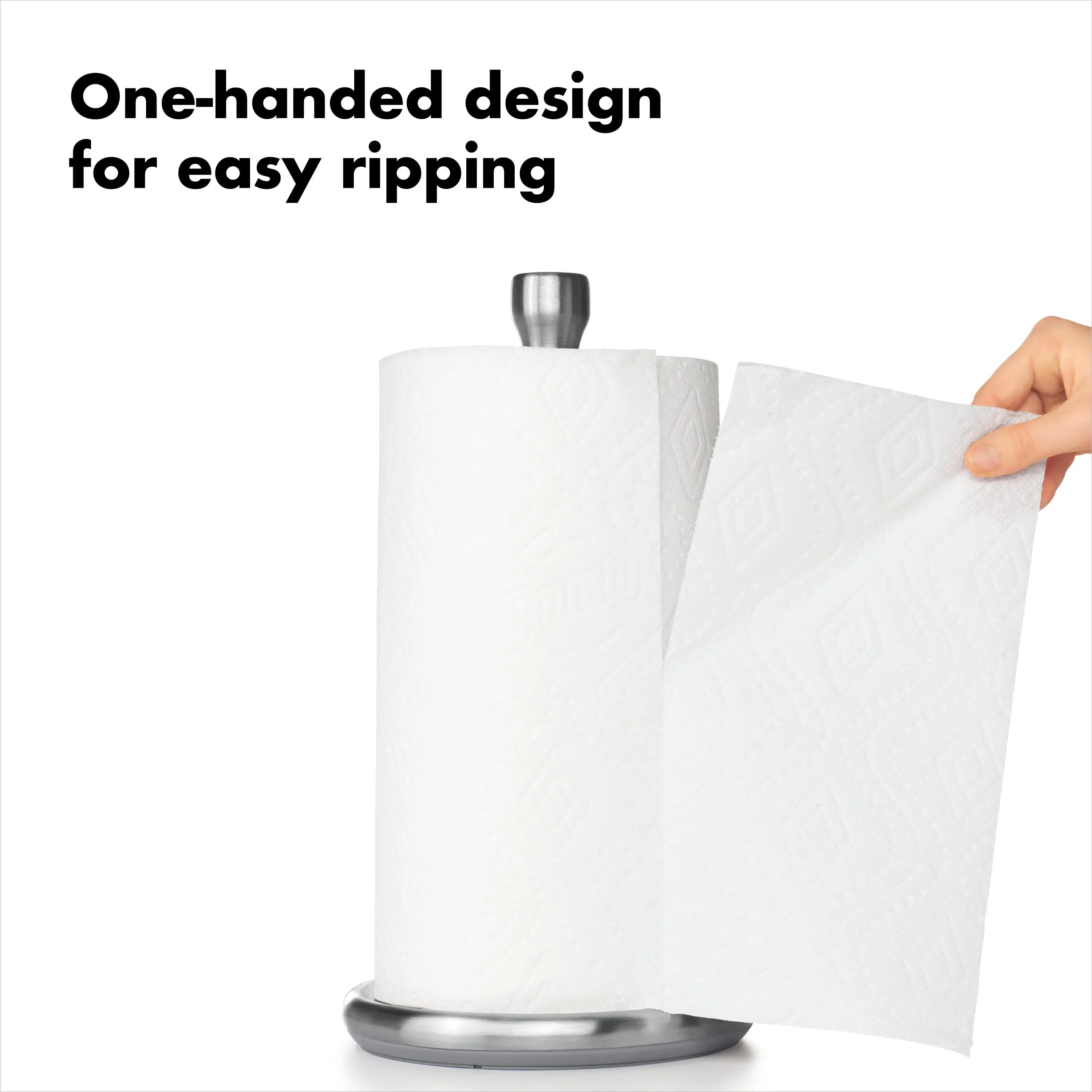 Steady Paper Towel Holder - Stainless Steel - Kaedas