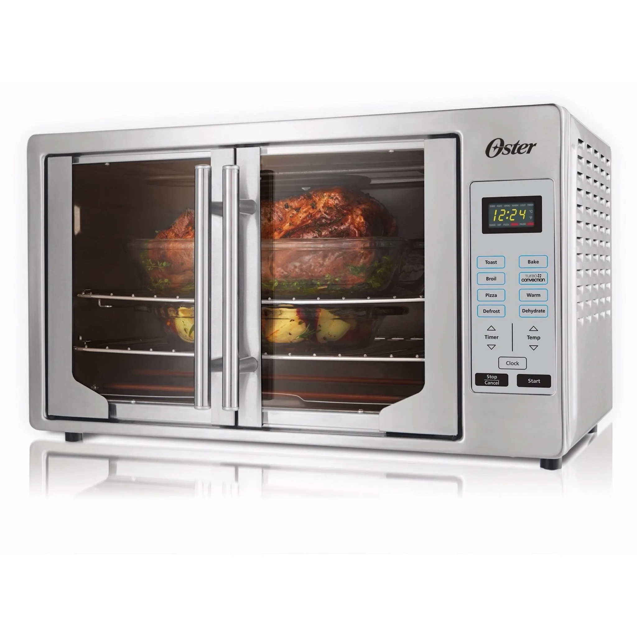 Digital French Door Toaster Oven - Silver - Kaedas