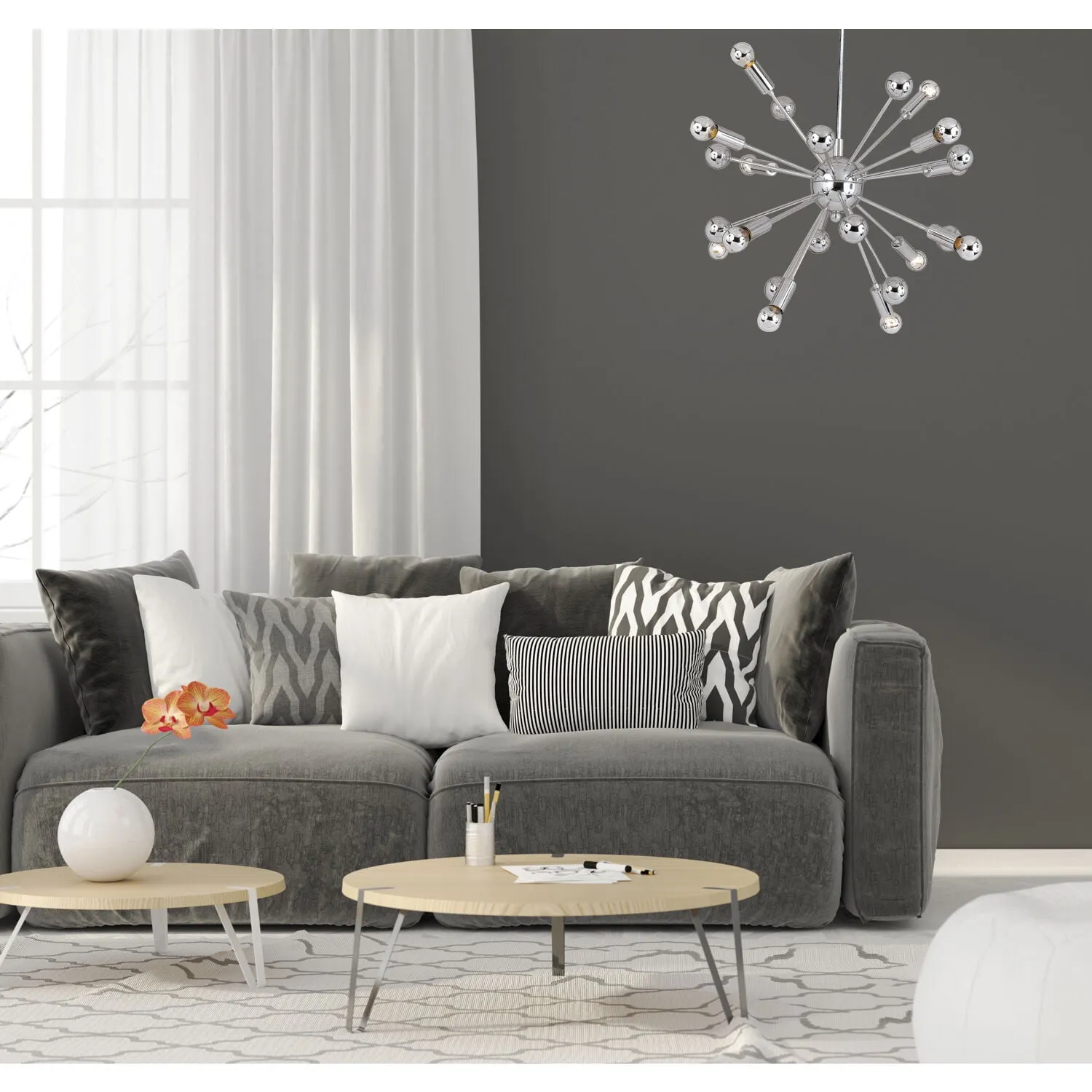 Supernova Twelve-Light Chandelier - Kaedas