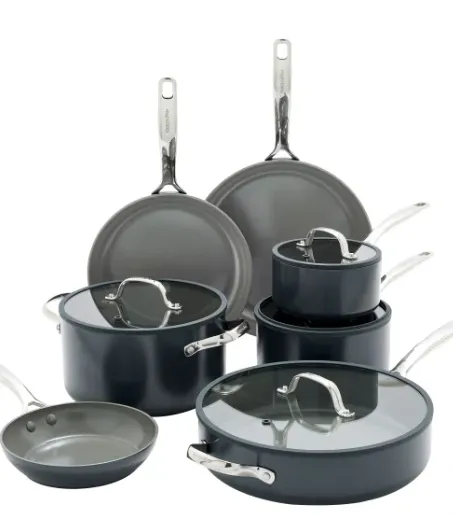 Eras Ceramic Non-Stick 11-piece Cookware Set - Kaedas