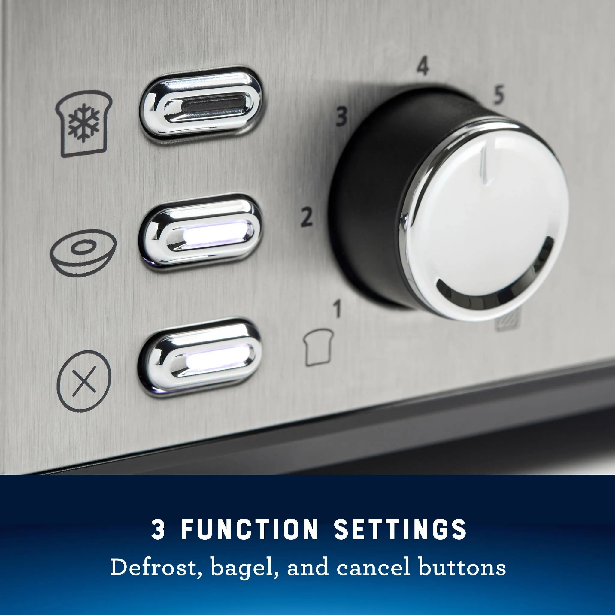 4-Slice Toaster Stainless Steel With Extra-Wide Slots - Kaedas