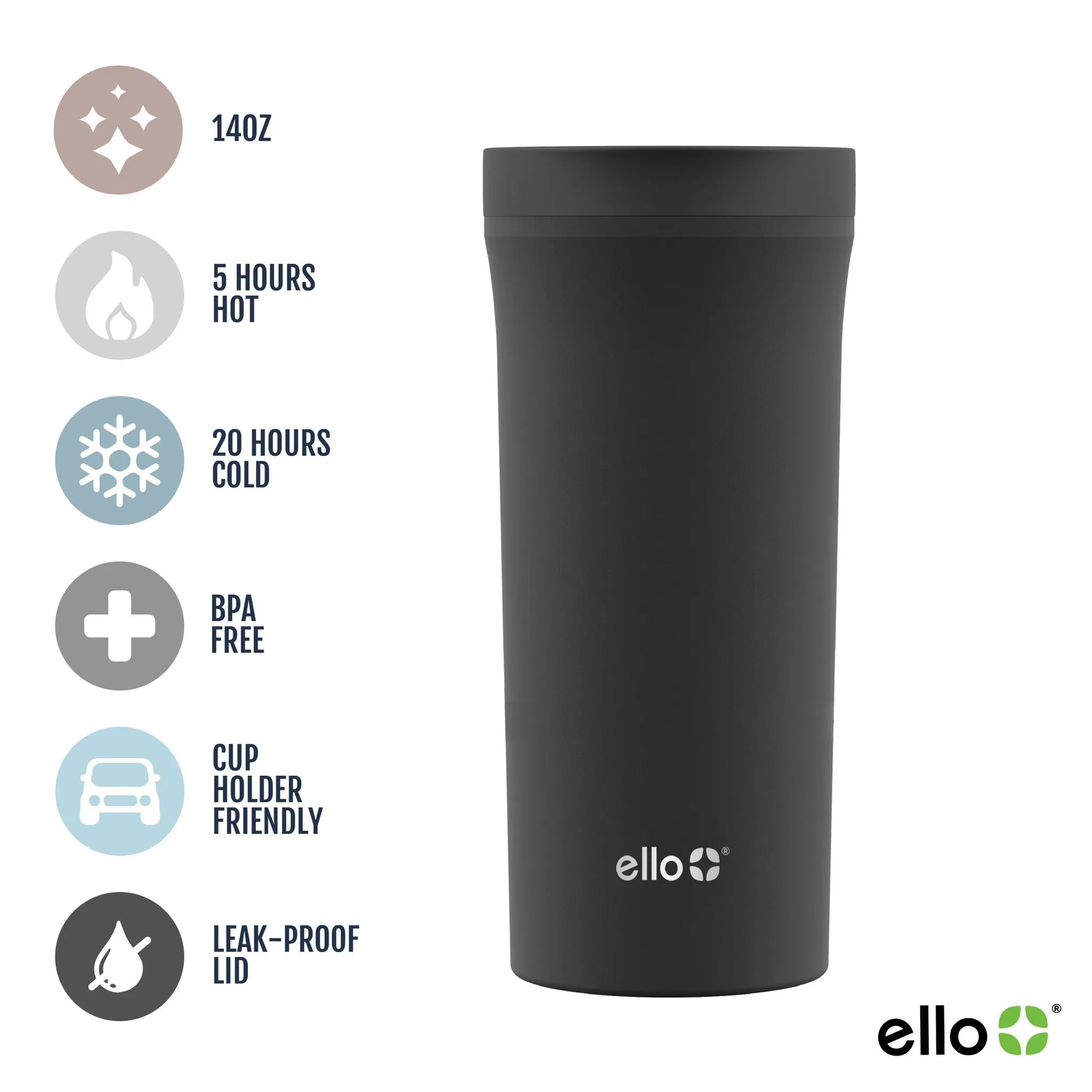 Arabica 18oz Stainless Steel Vacuum Insulated Travel Mug - Marble - Kaedas