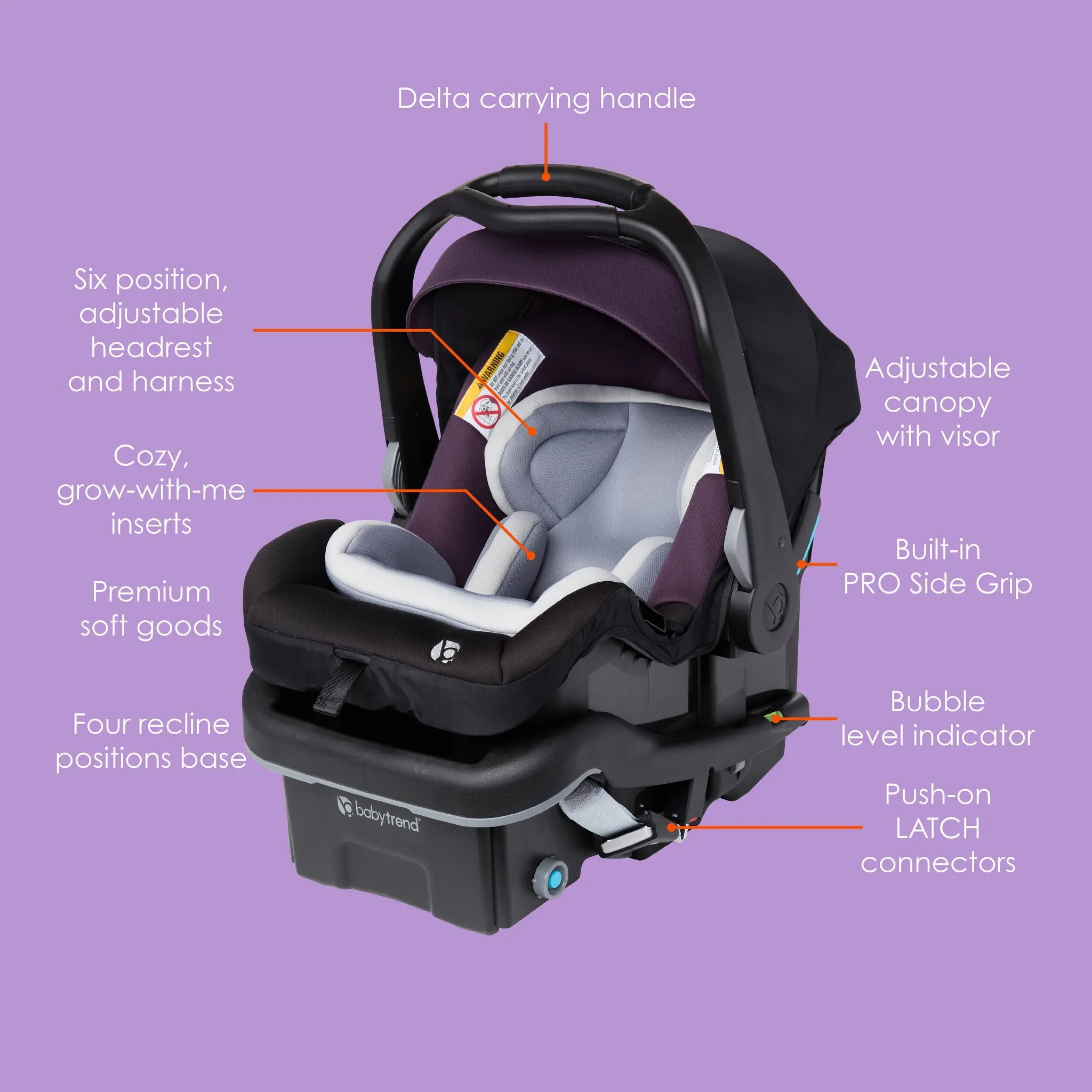 Secure Lift Infant Car Seat - Dash Plum - Kaedas