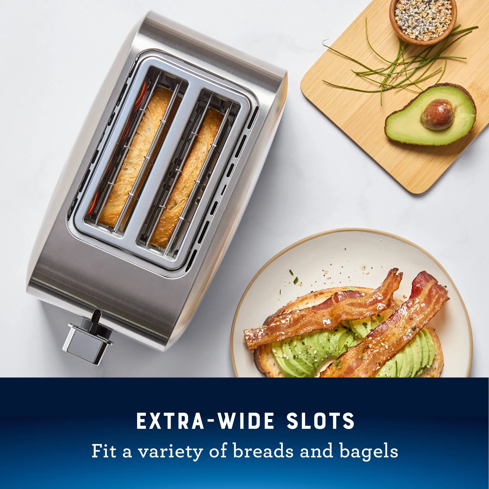 2-Slice Toaster Stainless Steel With Extra-Wide Slots (See Description) - Kaedas