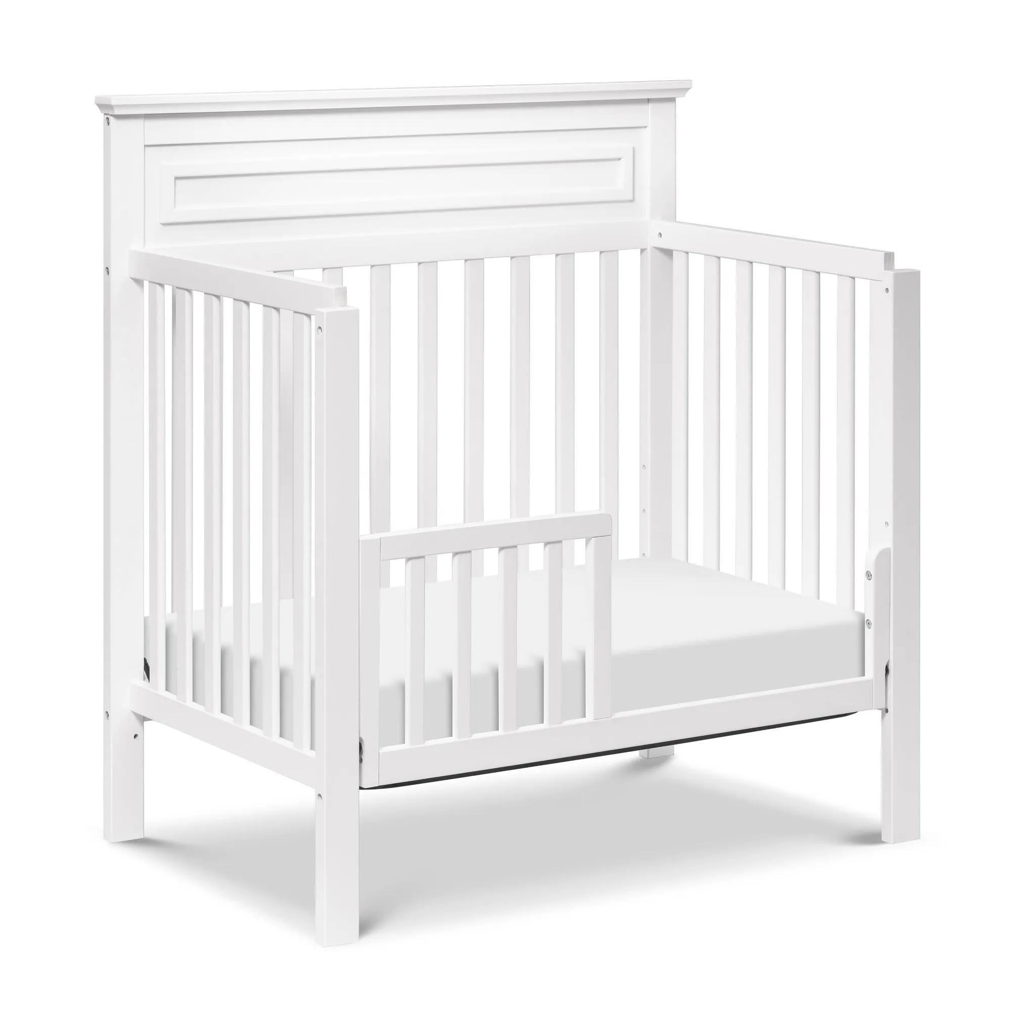 Mini Toddler Bed Conversion Kit for Kalani and Autumn Mini Crib - White - Kaedas