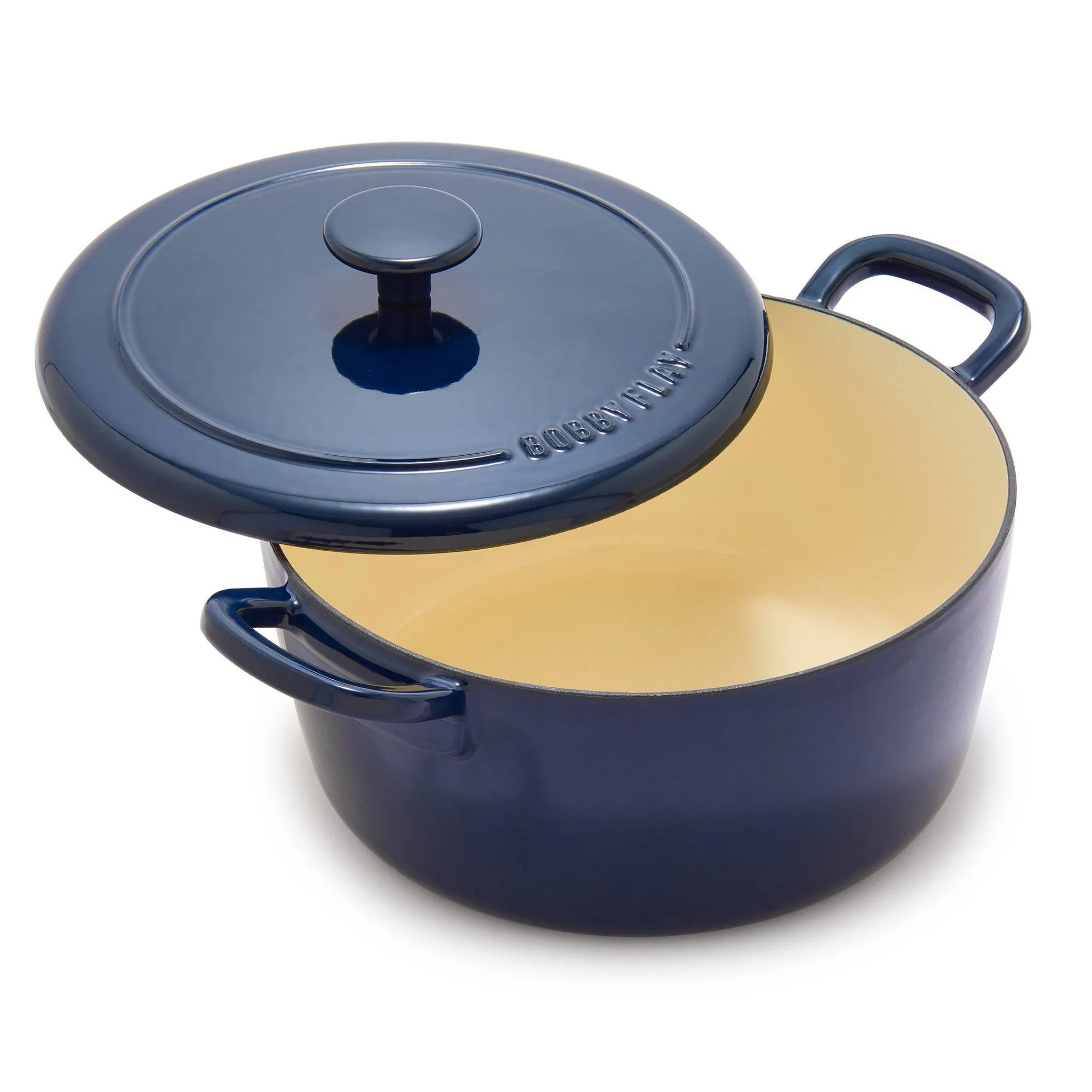 5.5qt Cast Enamel Dutch Oven Oxford Blue - Kaedas