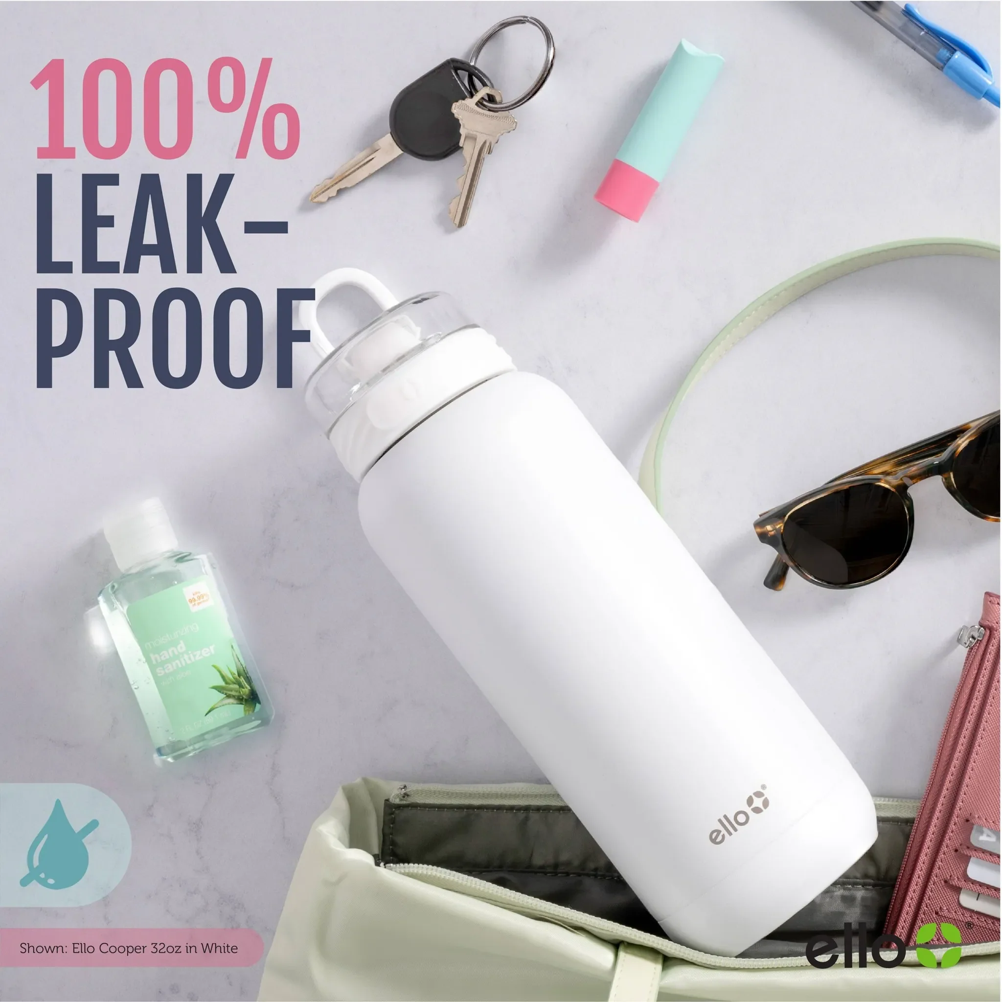 Ello Cooper 22oz Stainless Steel Water Bottle - Mint - Kaedas