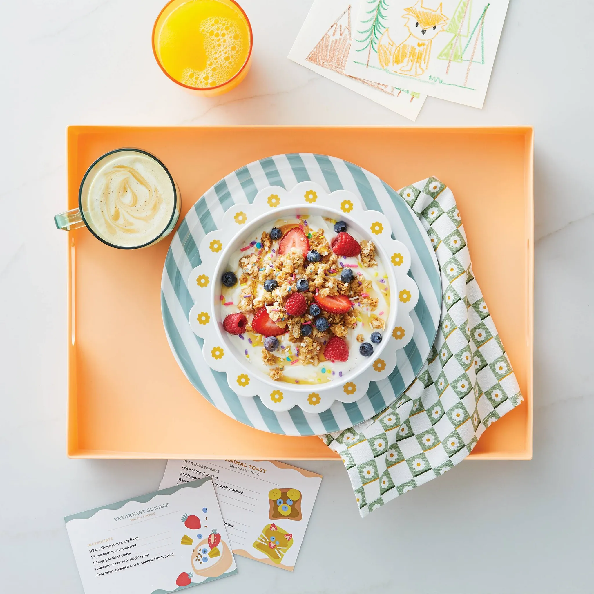 Kids' 8-Piece Breakfast in Bed Dinnerware Set - Kaedas