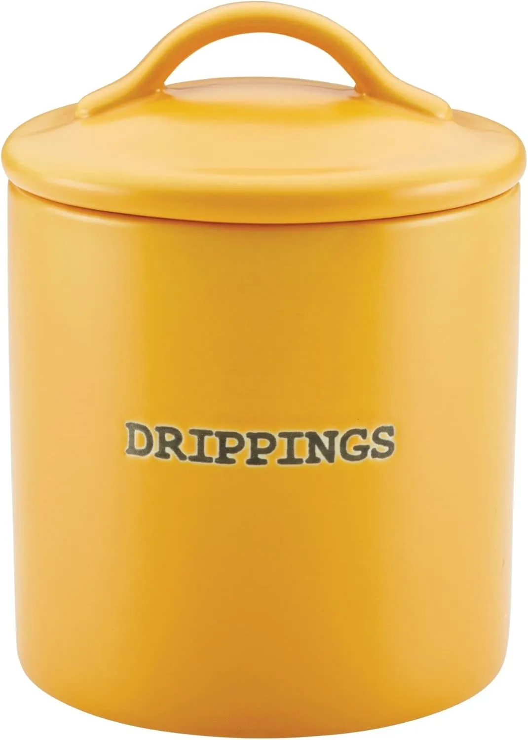 Ceramics Bacon Grease Jar 21-Ounce - Mustard Yellow - Kaedas