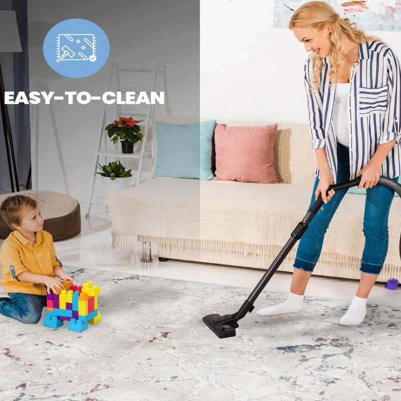 Naar 6x9 Stain-Resistant Rug with Non-Shedding Design and Cotton Backing Carpet, Multicolor - Kaedas