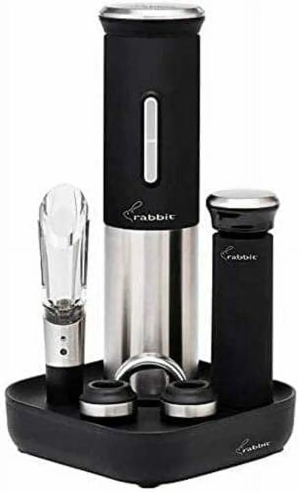 Rabbit 8-Piece Electric Wine Opener Set - Kaedas