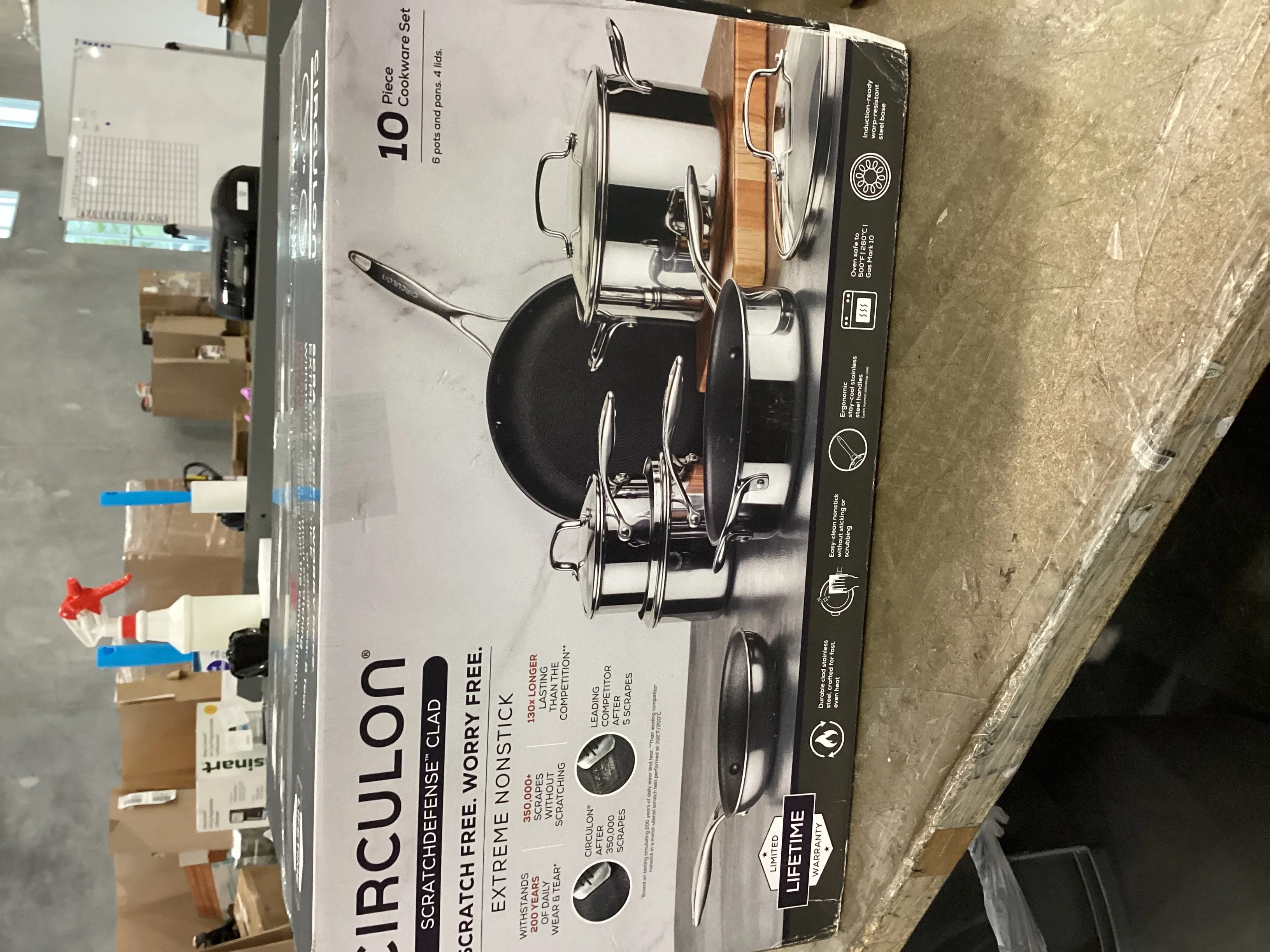 10-Piece ScratchDefense™ Clad Nonstick Cookware Set - Kaedas