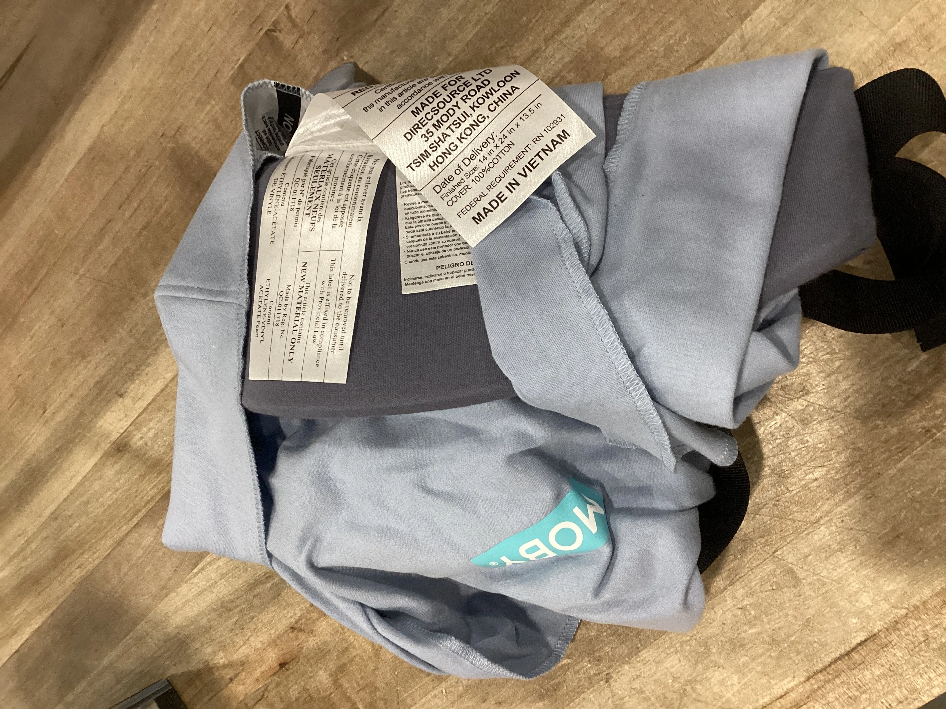 Easy Wrap Baby Carrier - Sea Spray Blue - Kaedas