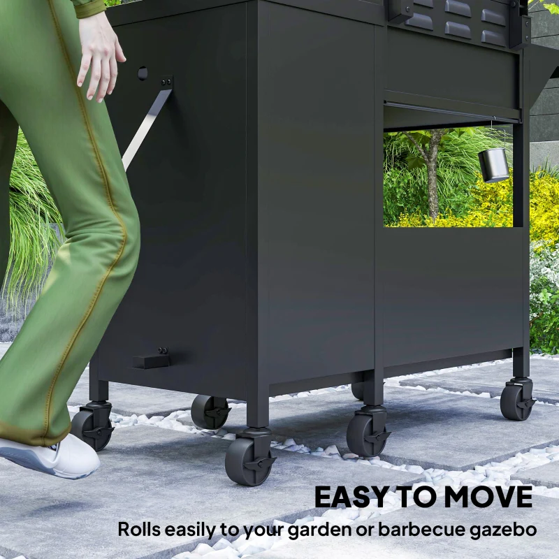 Outsunny 3 Burner Propane Gas Grill with Side Burner - Kaedas