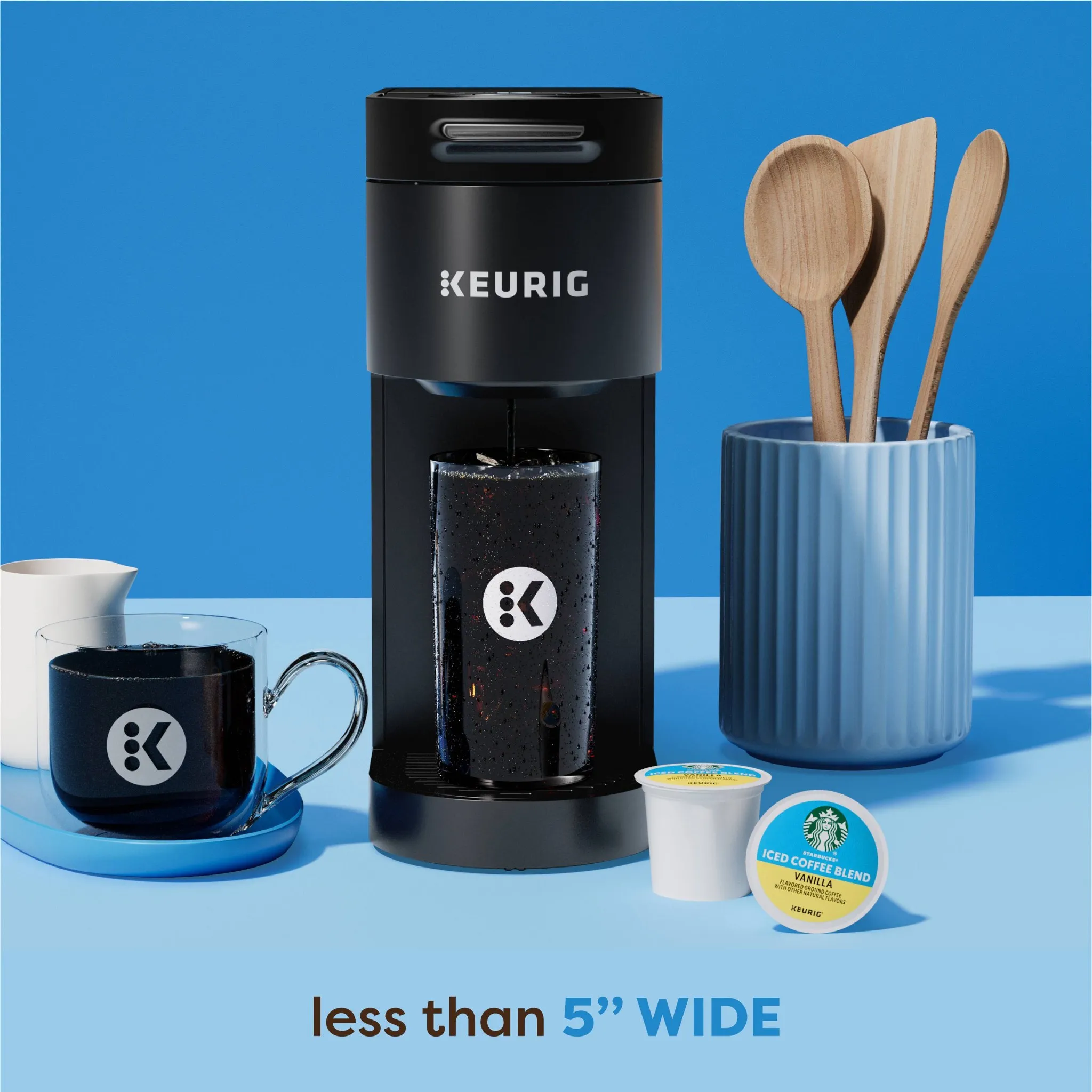 K-Iced Plus - Moonlight Gray: Single-Serve Coffee Maker - Kaedas