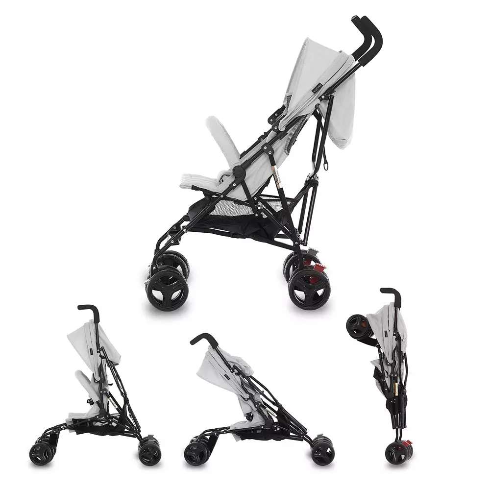 Vista Moonwalk Baby Stroller in Light Gray - Kaedas