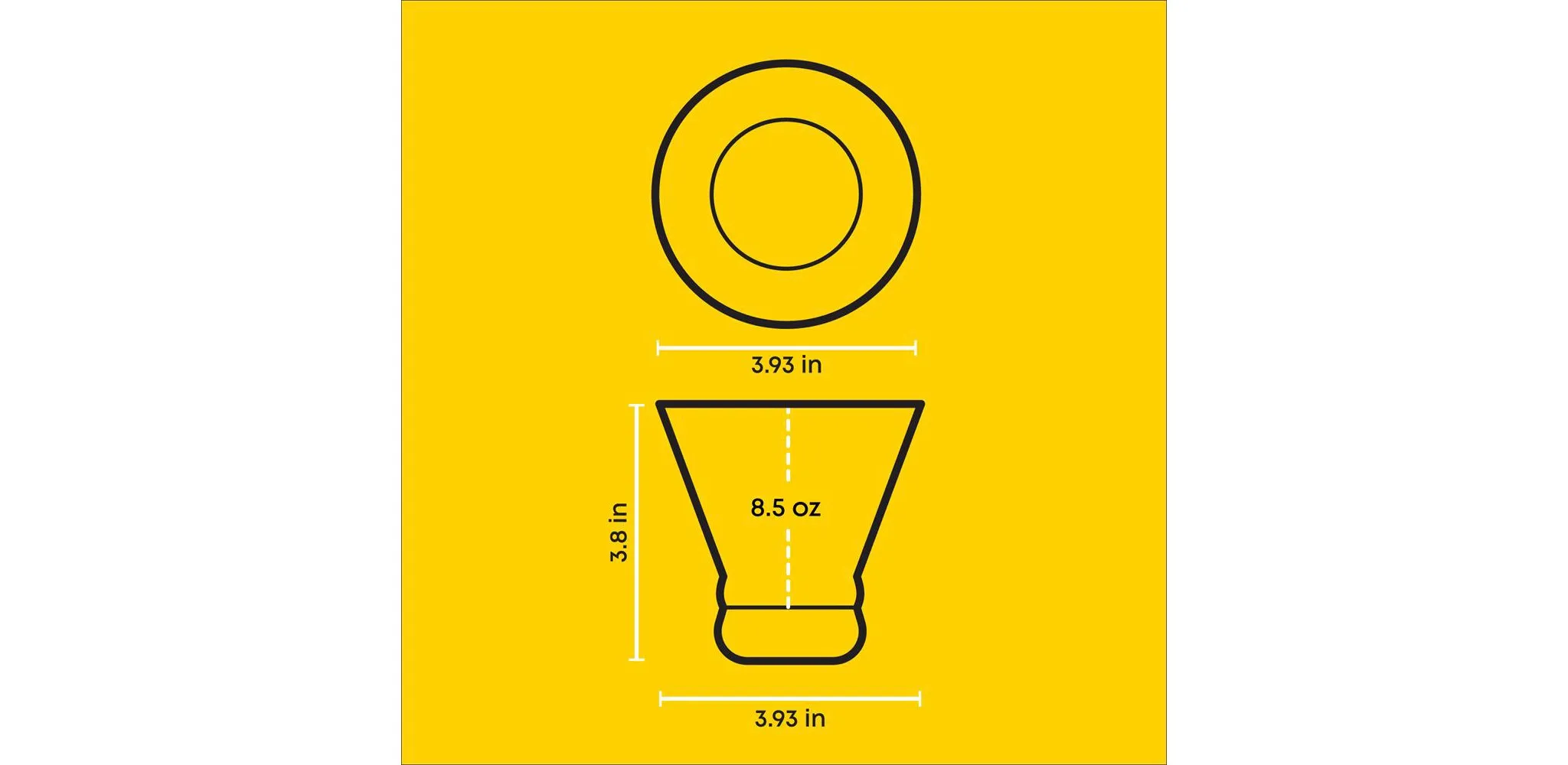 Afina Stemless Martini Glasses - 8.5 oz - Set of 6 - Kaedas