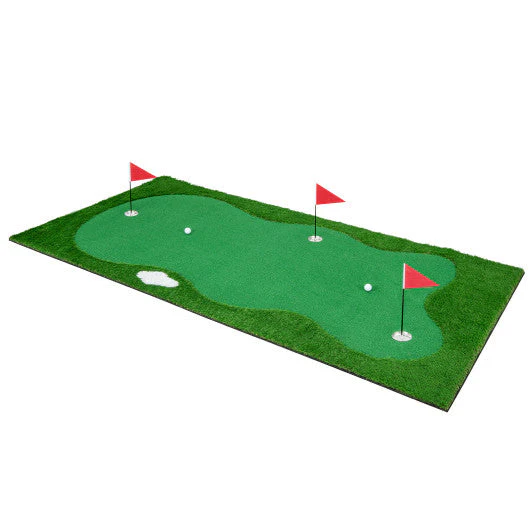 Golf Putting Green With Realistic Artificial Grass Turf-L - Kaedas