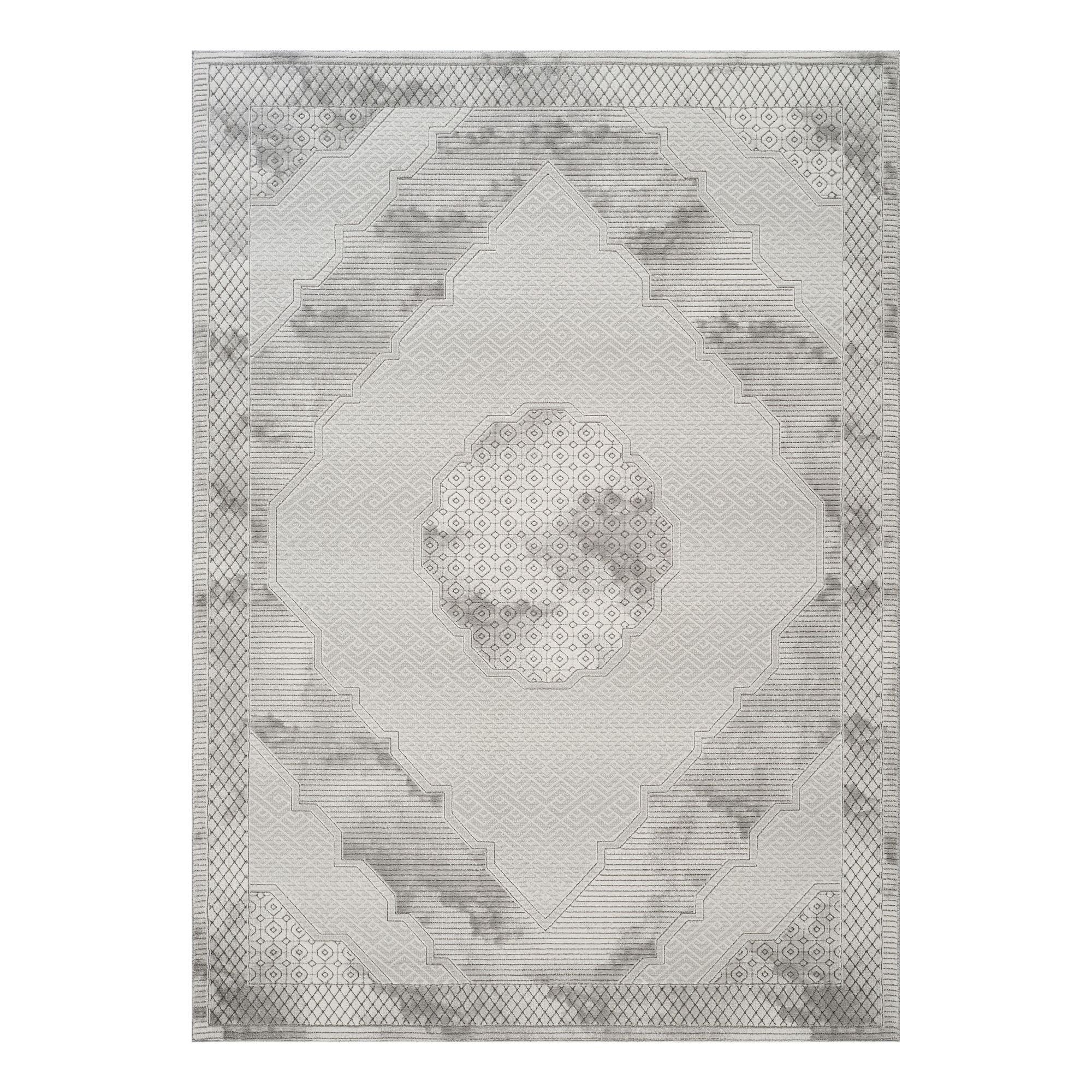 Geometrix - Medallion Rug With Geometric 3D Effect - Kaedas