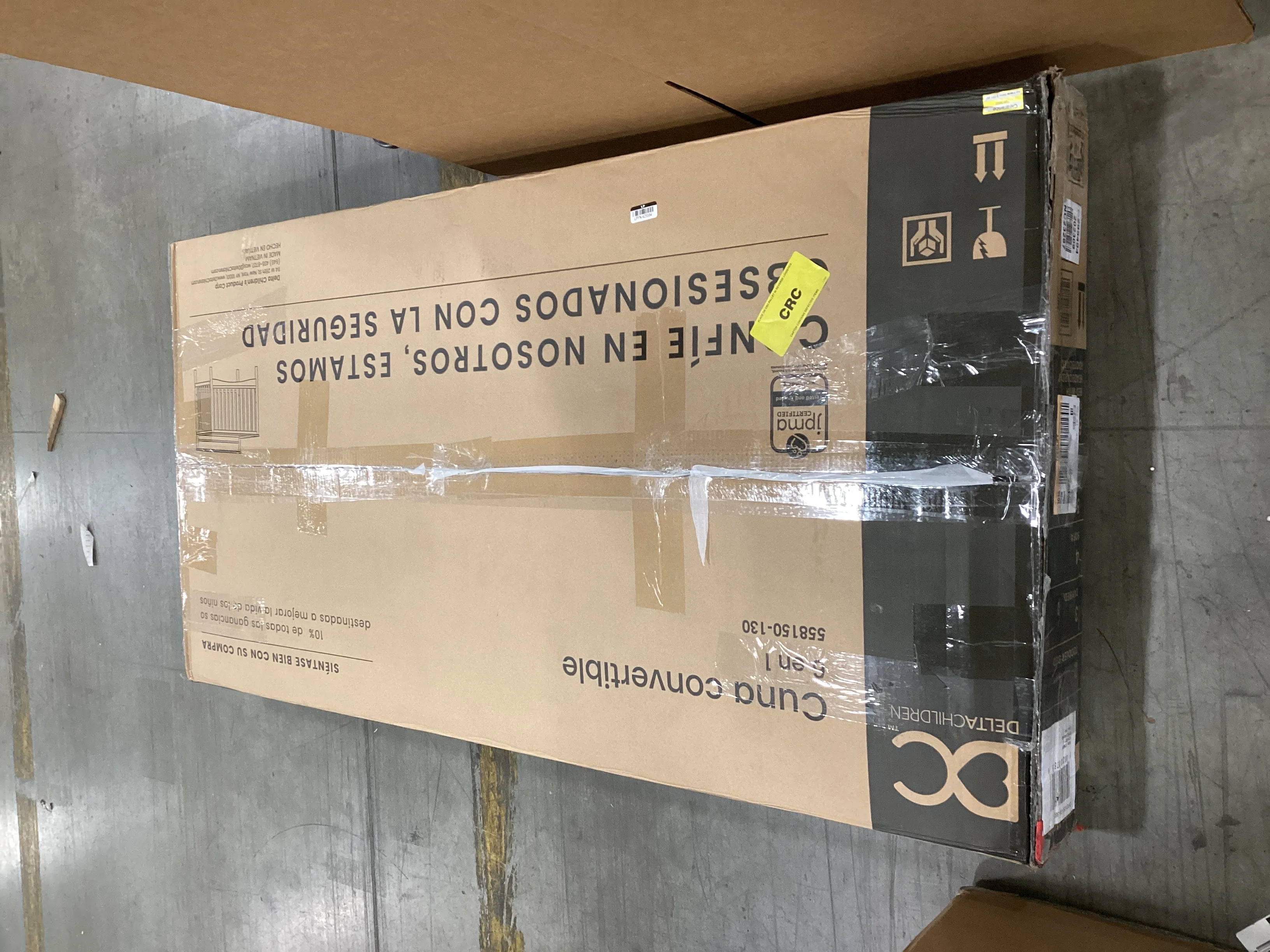 Delta Children Skylar 6-in-1 Convertible Crib - Bianca White - Kaedas