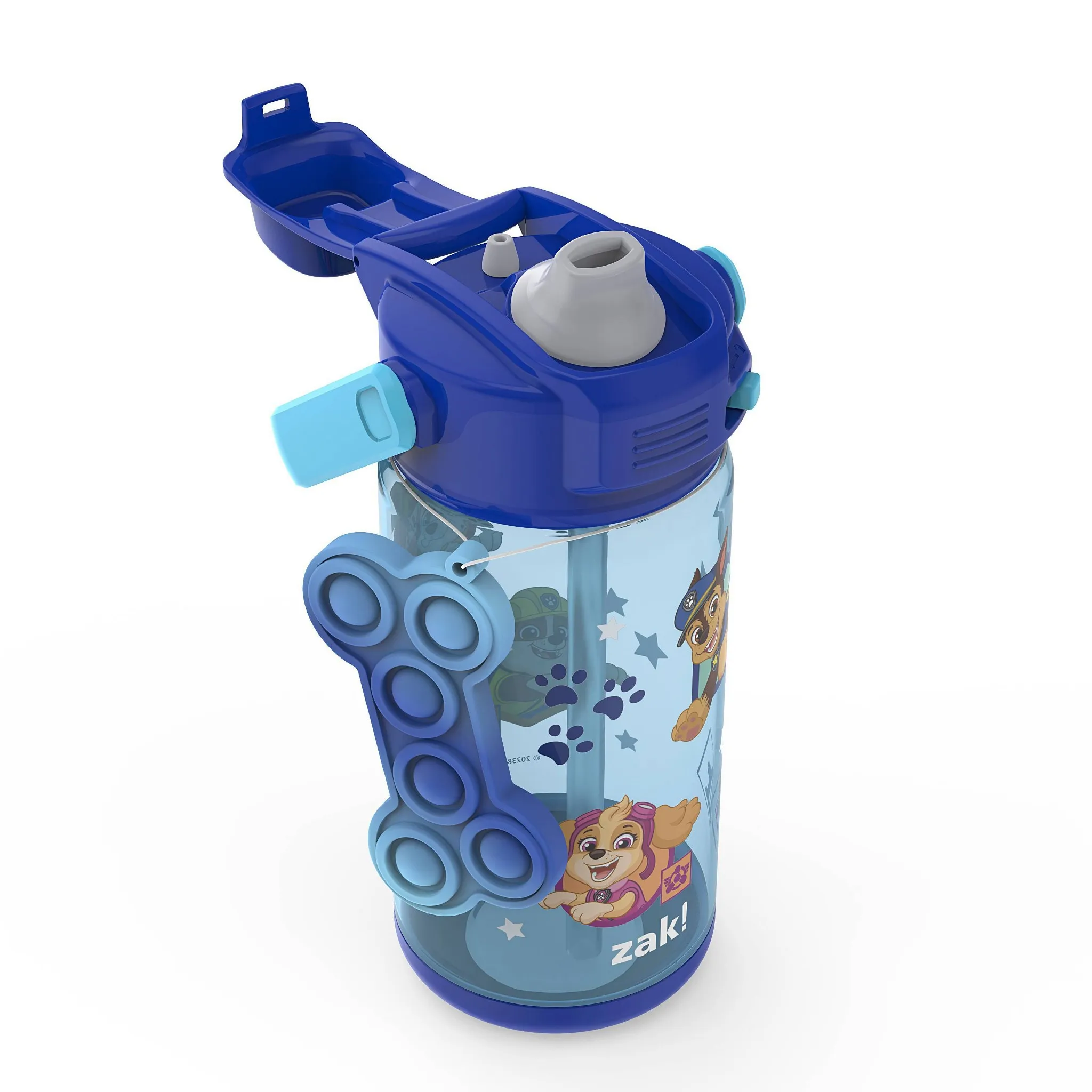 16 fl oz Kids Straw Water Bottle - Blue - Kaedas