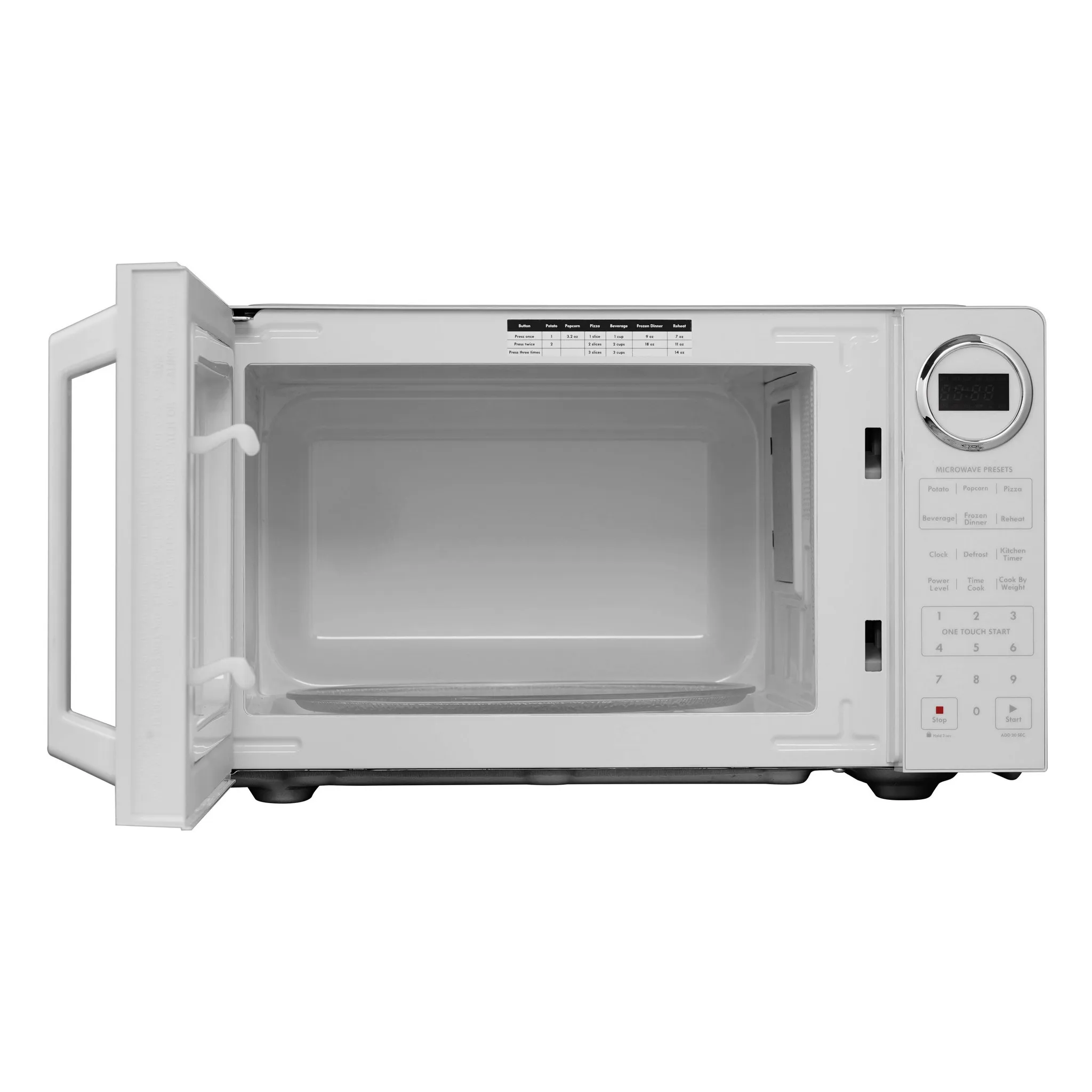 900W Countertop Microwave White - Kaedas
