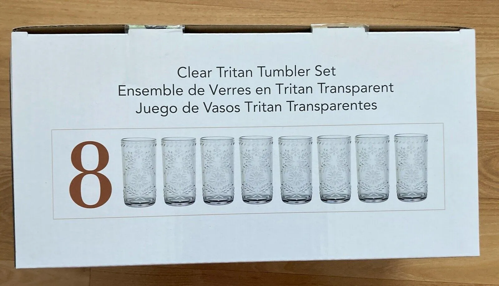 Clear Tumbler Set of 8 - Kaedas