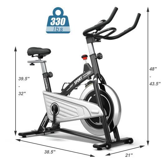 Indoor Exercise Cycling Bike With Heart Rate and Monitor - Kaedas