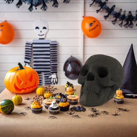 Halloween Fire Pit Skull Halloween Decoration-Black - Kaedas