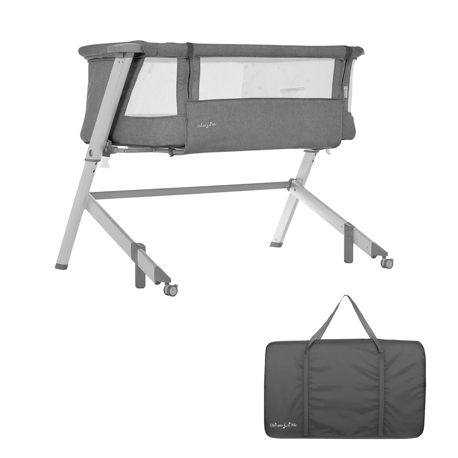 Skylar Bassinet and Bedside Sleeper - Grey - Kaedas