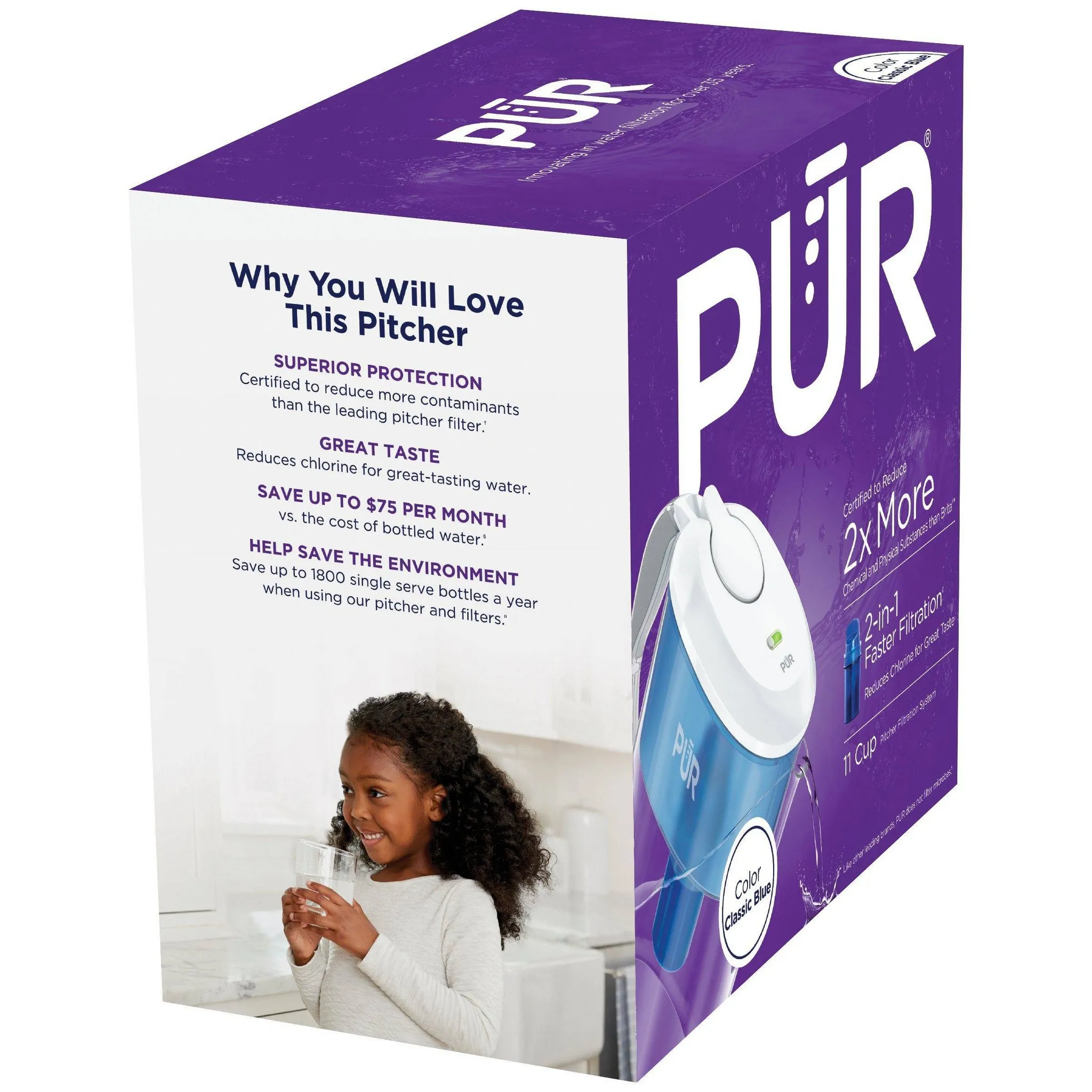 PUR 11 Cup Water Filtration Pitcher - Kaedas