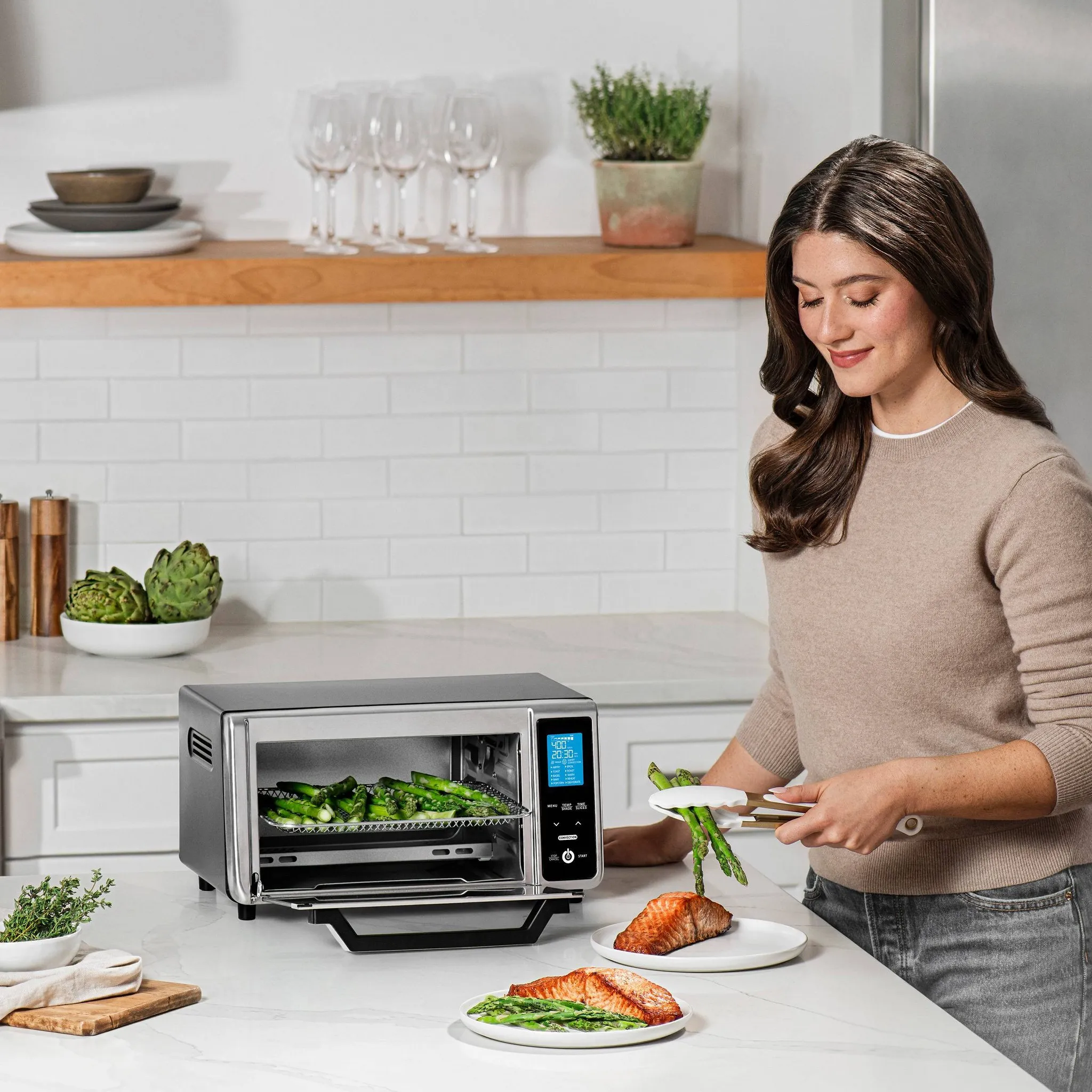 Digital 4-Slice Toaster Oven Air Fryer with 11 Cooking Functions - Kaedas
