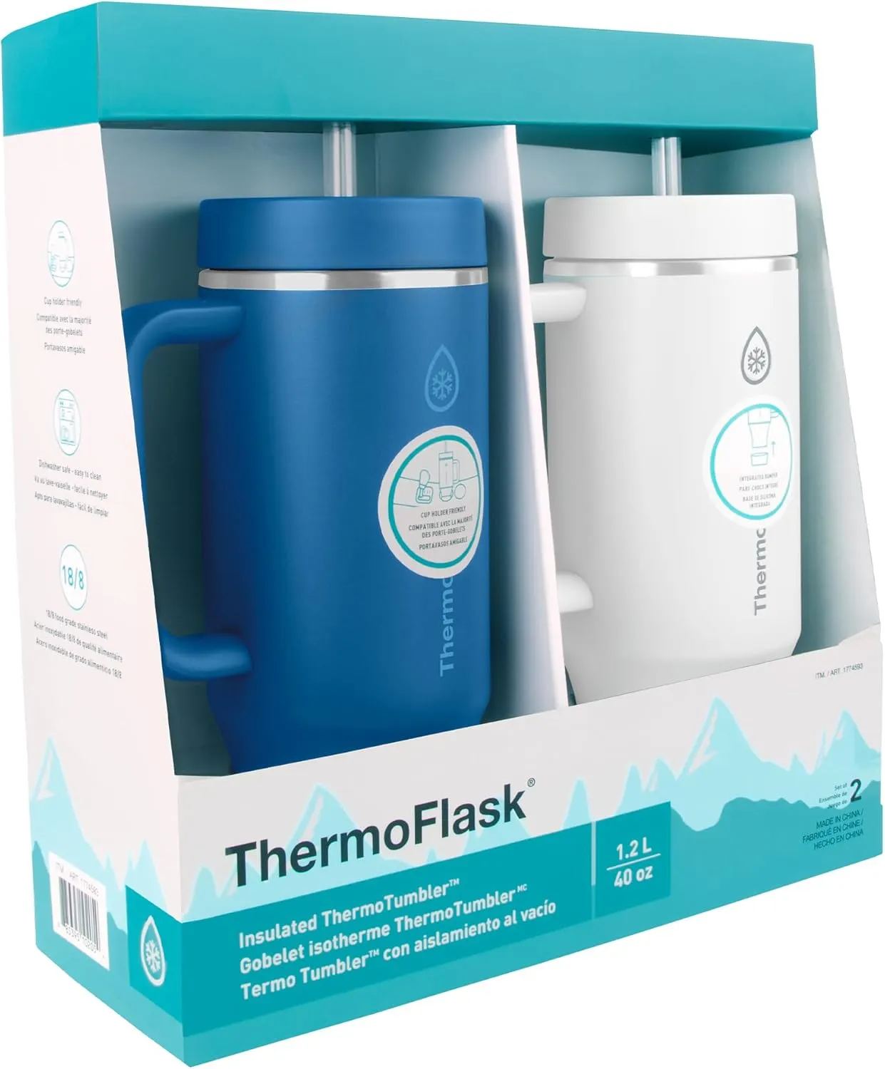 40 Oz ThermoTumbler - 2 Pack - Kaedas