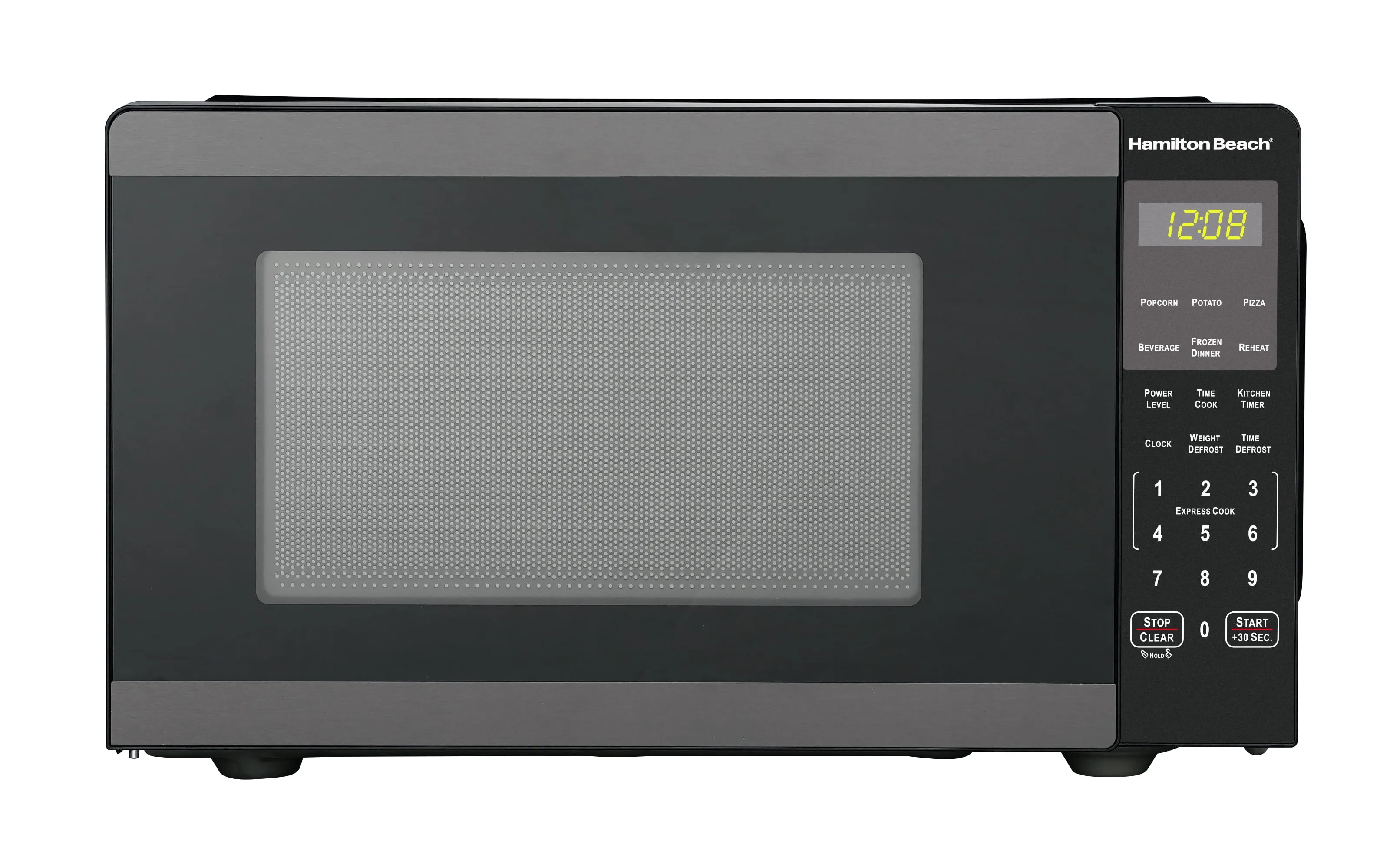 0.9 Cu Ft Countertop Microwave Oven - 900 Watts, Black Stainless Steel (See Description) - Kaedas