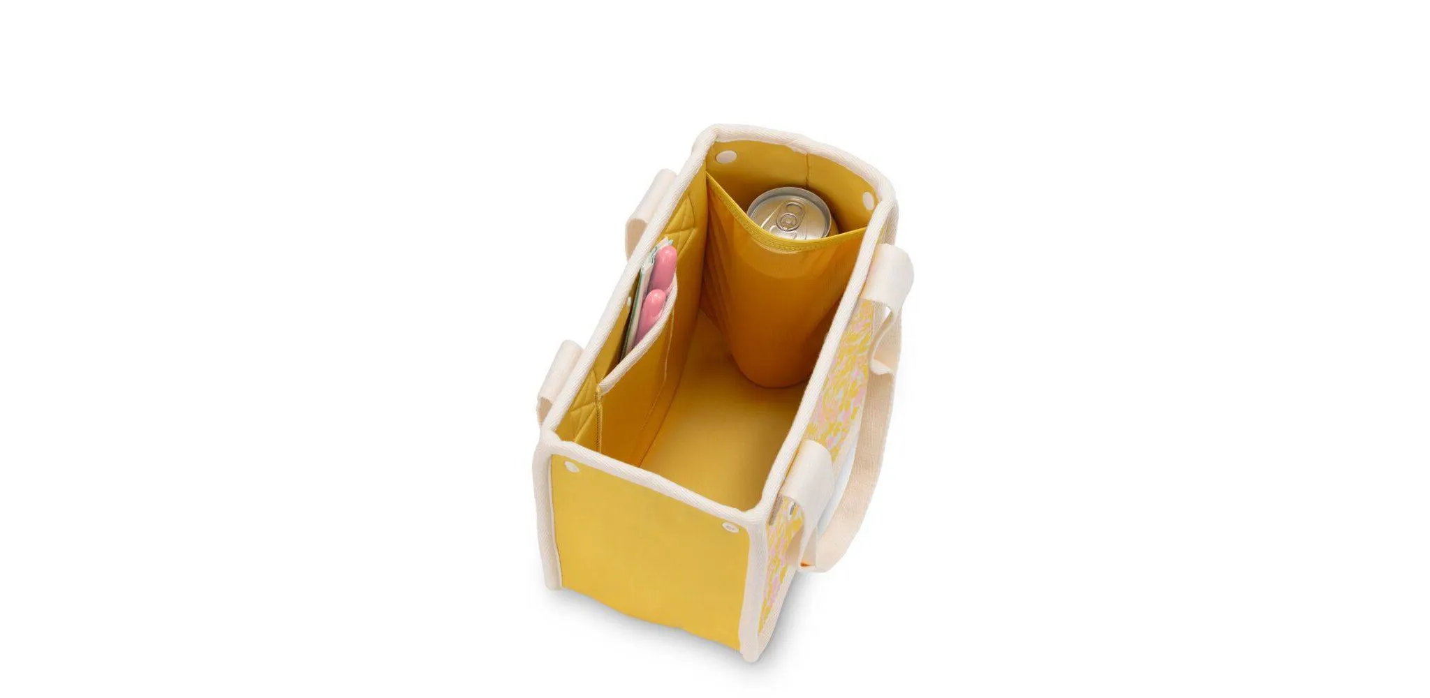 Lunch Bag Food Storage Container Yellow Flowers - Kaedas