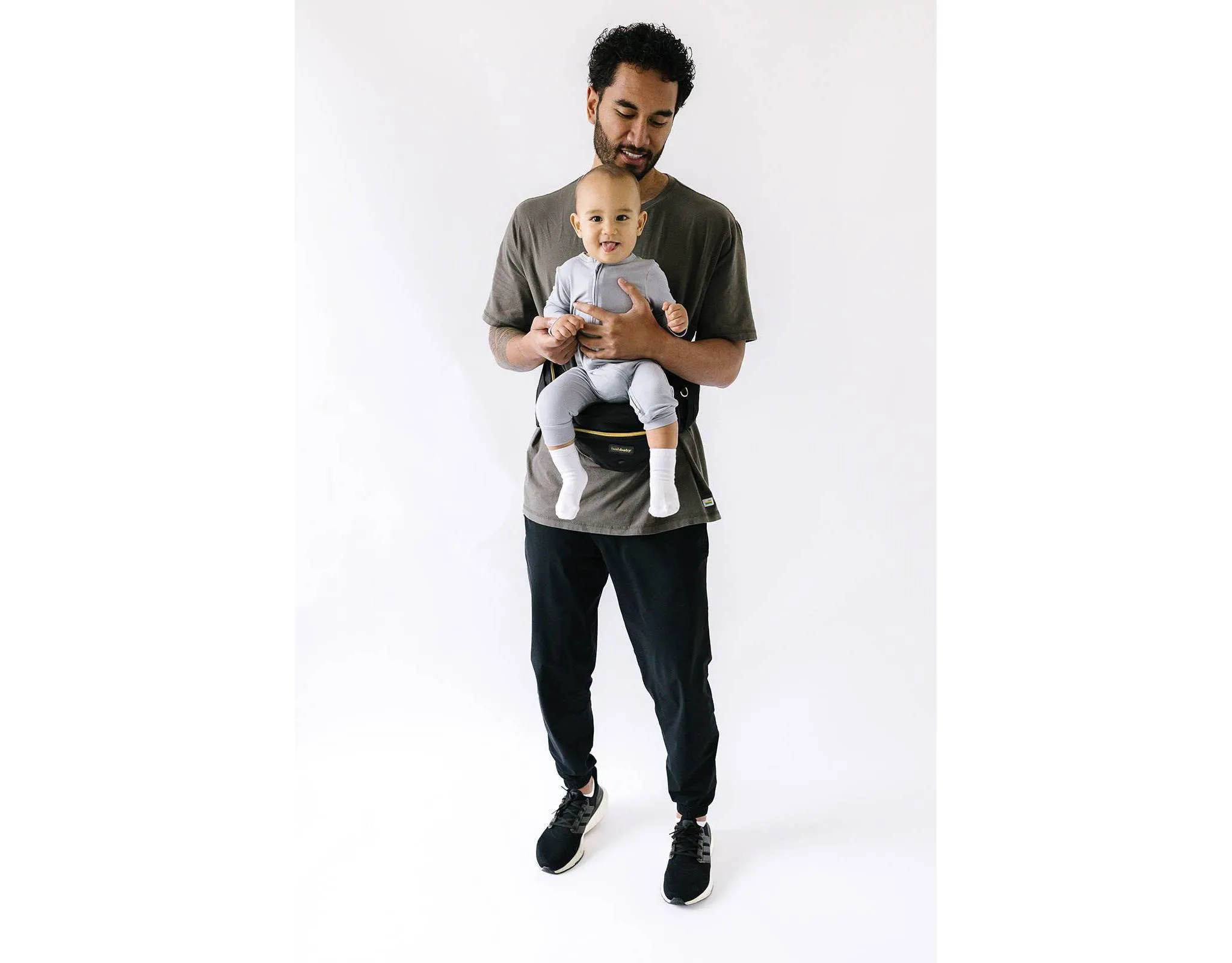 Hip Seat Baby Carrier - Black/Gold - Kaedas