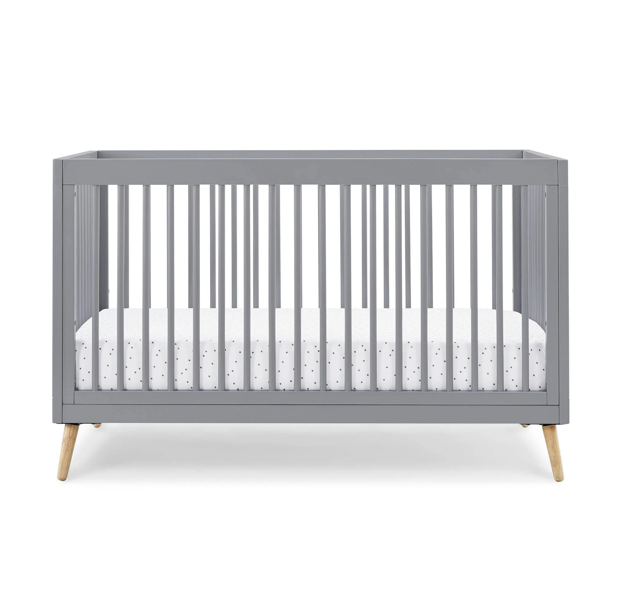 Jordan 4-in-1 Convertible Crib - Gray - Kaedas