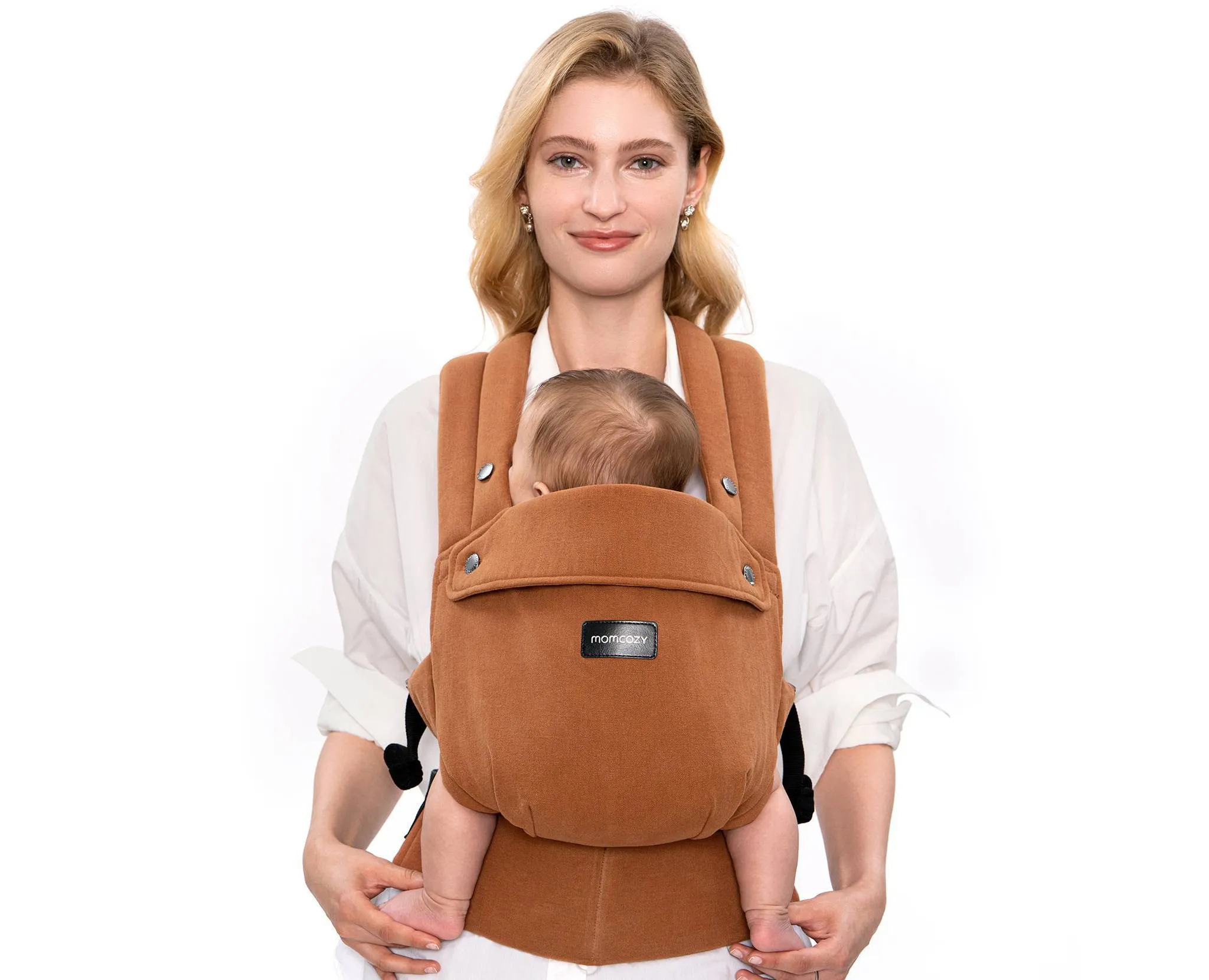 Baby Carrier with Natural Cotton Linen - Sepia - Kaedas