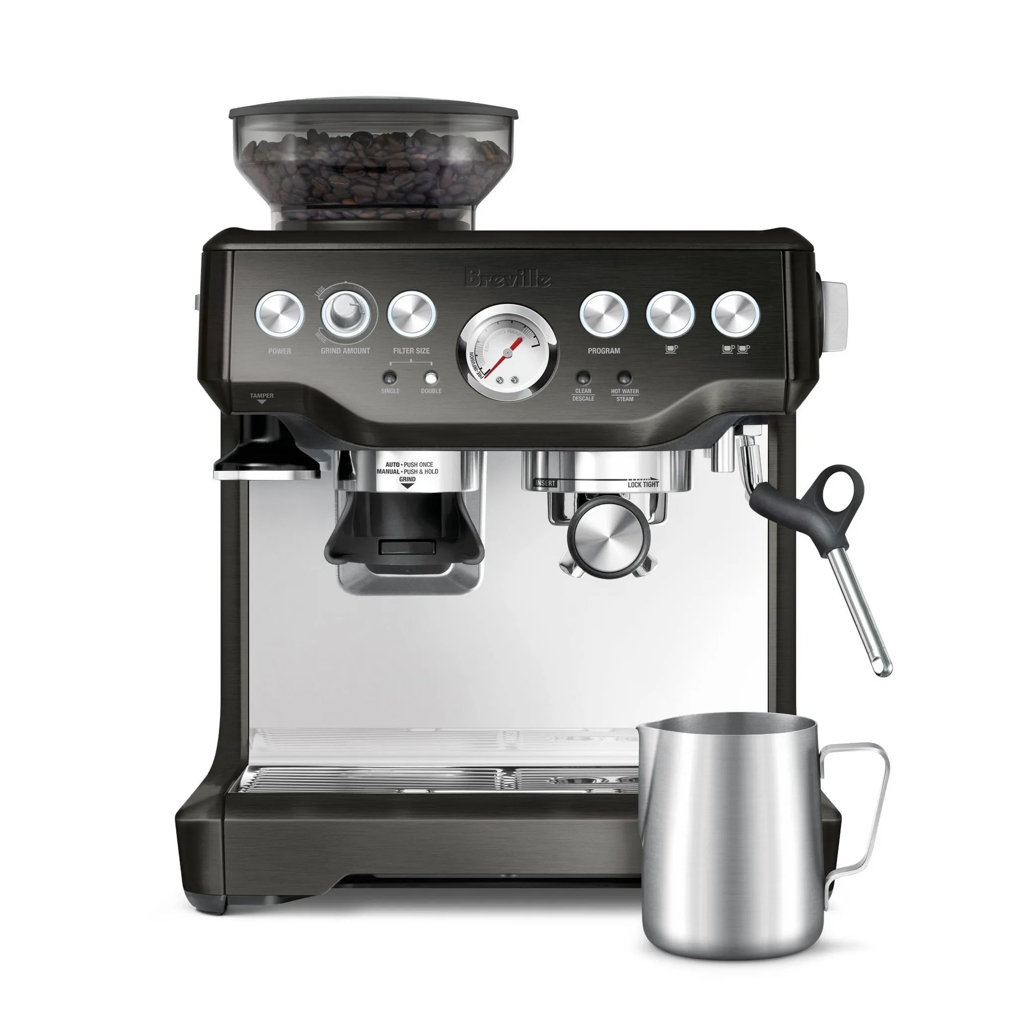 Espresso Machine - Black Stainless Steel - Kaedas