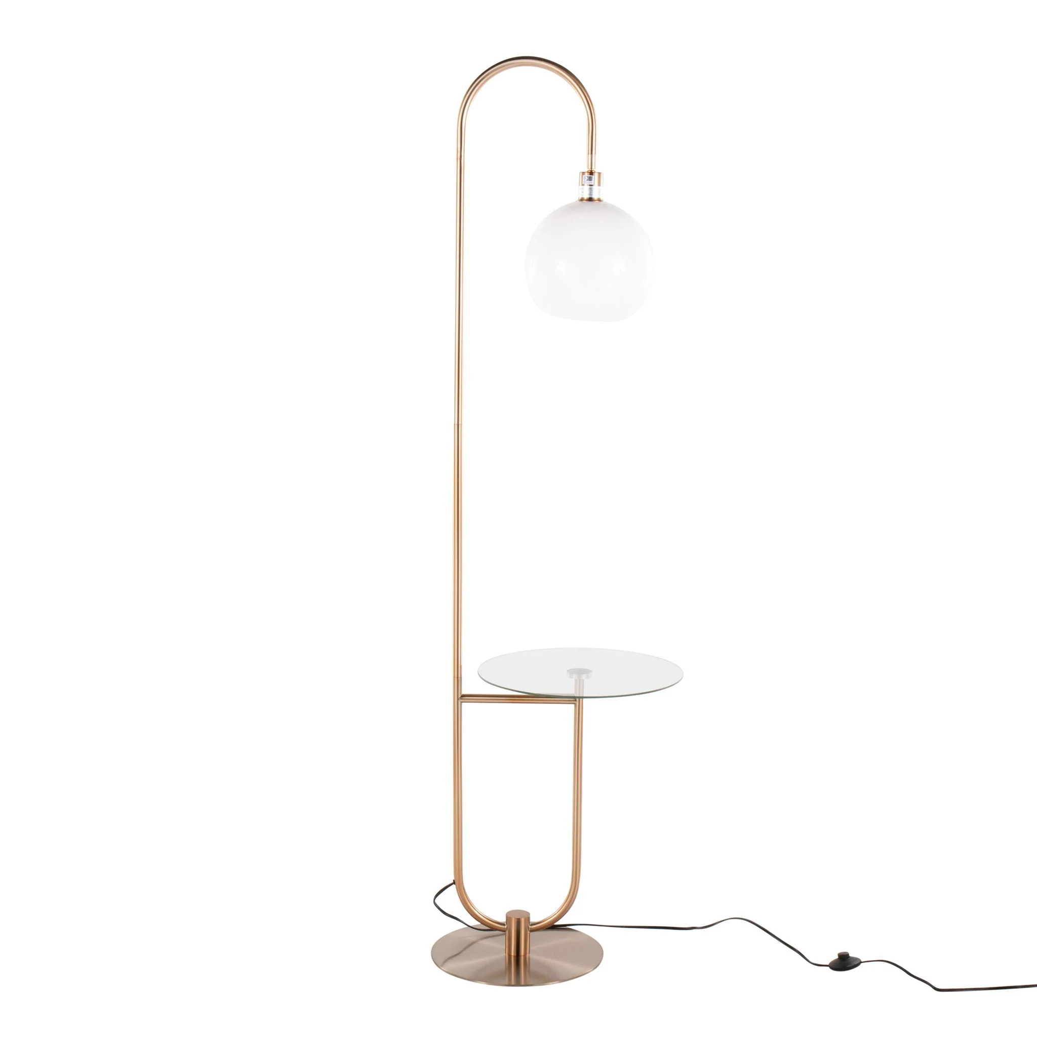 Trombone - Contemporary / Glam Floor Lamp - Kaedas