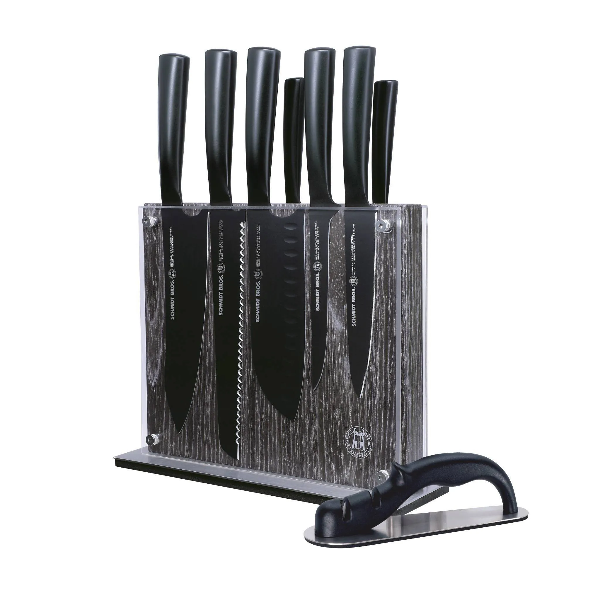 9pc Jet Black Series Knife Block Set - Kaedas