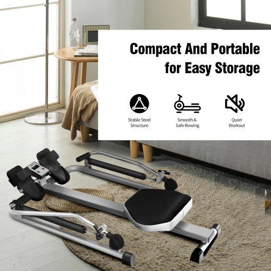 Exercise Adjustable Double Hydraulic Resistance Rowing Machine - Kaedas