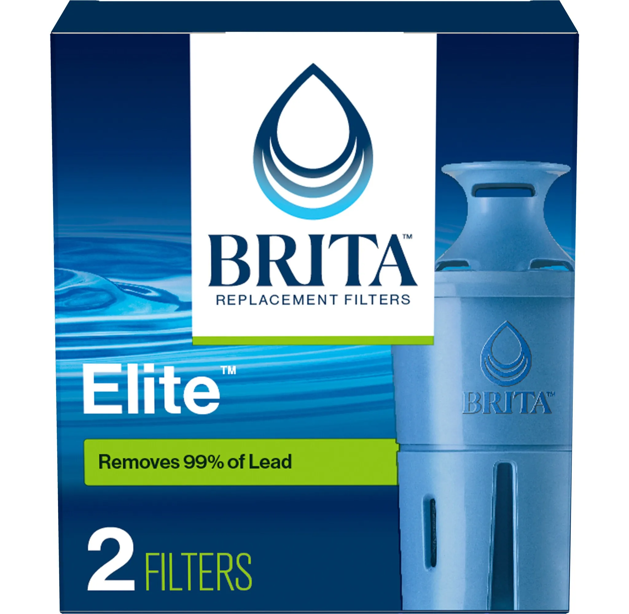 2ct Elite Replacement Water Filter for Pitchers and Dispensers - Kaedas